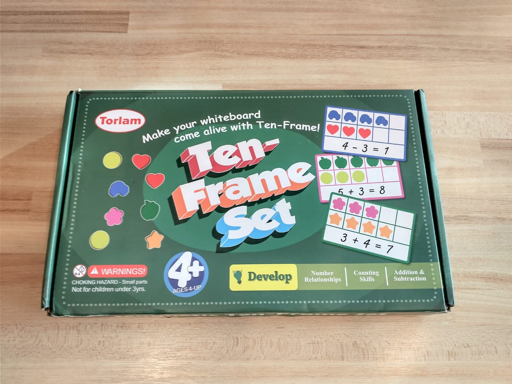 Torlam Magnetic Ten Frame Set, Math Games for Kids Math Manipulatives Elementary Kindergarten Preschool Classroom Must Haves, Math Counters Toddler Learning Toys Game for Homeschool Special Education customer photo 1