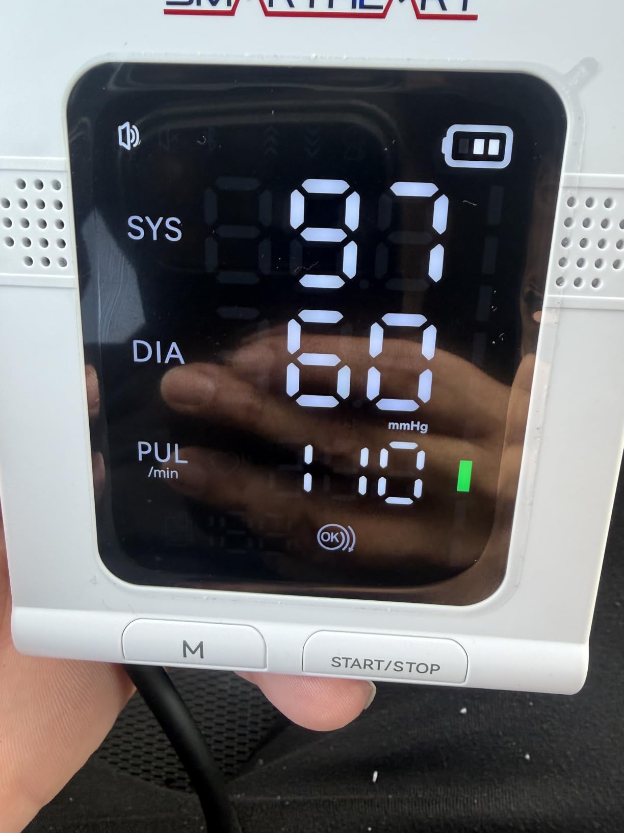 SmartHeart Blood Pressure Monitor | Wide-Range Upper Arm Cuff | Audible English Spanish Instructions and Results for Visually Impaired | 199-Reading Memory customer photo 1
