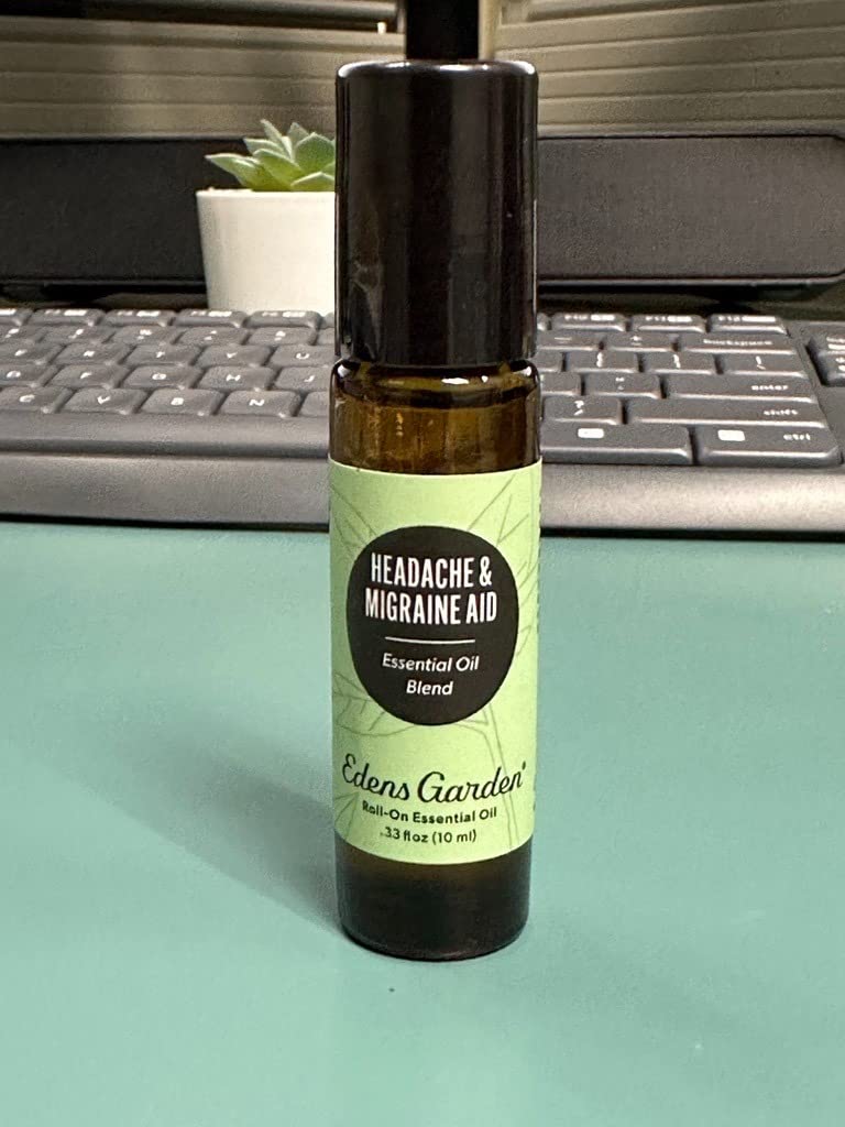 Edens Garden Headache & Migraine Aid Essential Oil Roll-On Blend- 100% Pure Premium Grade, Natural, Therapeutic, Aromatherapy, Kid & Skin Safe, The Best for Tension Pre-Diluted 10 ml (.33 fl oz) customer photo 1