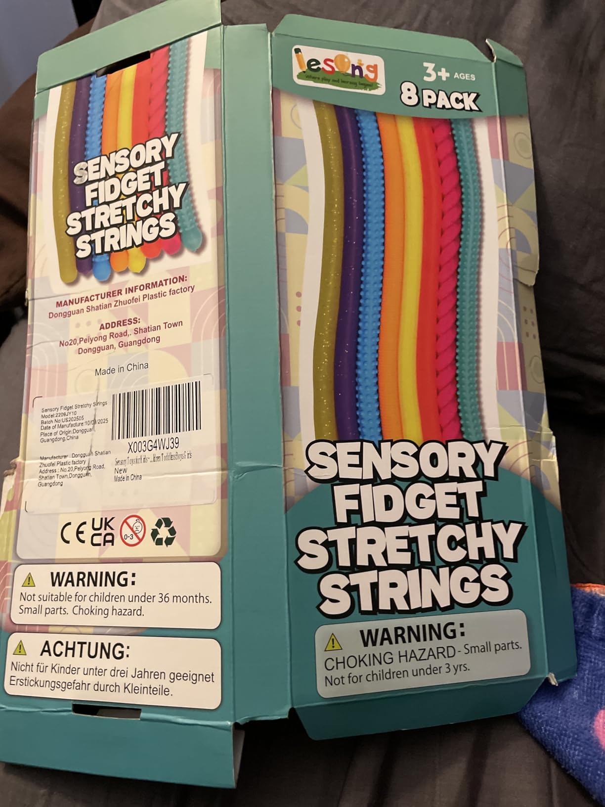 Sensory Autism Toys for Kids - Textured Stretchy Fidget Toys for Stress - Sensory Toys Special Needs for Autistic Toddlers Boys Girls Easter Baskets Stuffers Gifts, Treasure Prizes Classroom customer photo 2