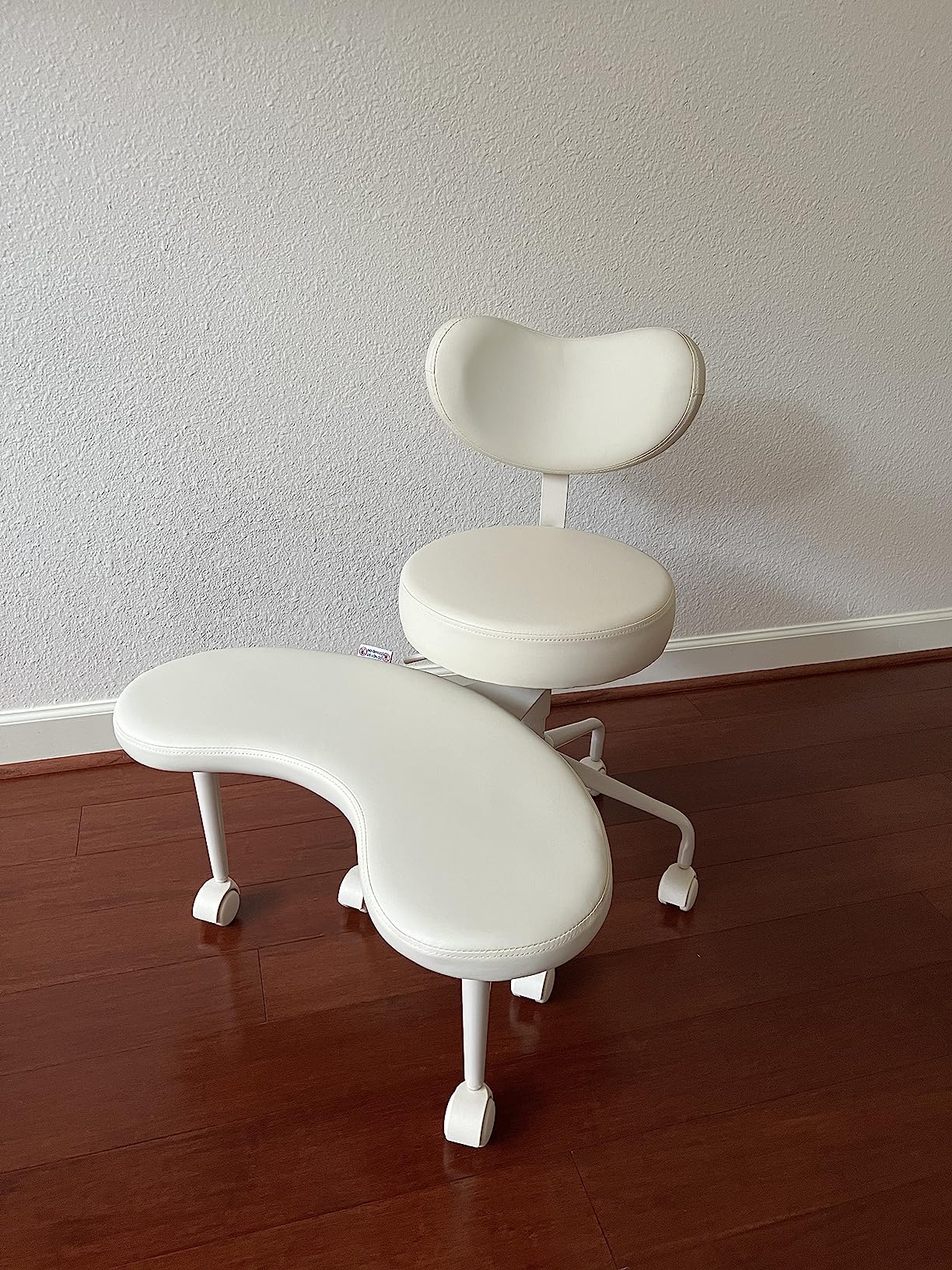 Pipersong Meditation Chair Plus, Cross Legged Chair with Wheels, ADHD Chair, Criss Cross Desk Chair with Lumbar Support and Adjustable Stool, Flexible Design for Fidgety Sitters, Tan customer photo 1