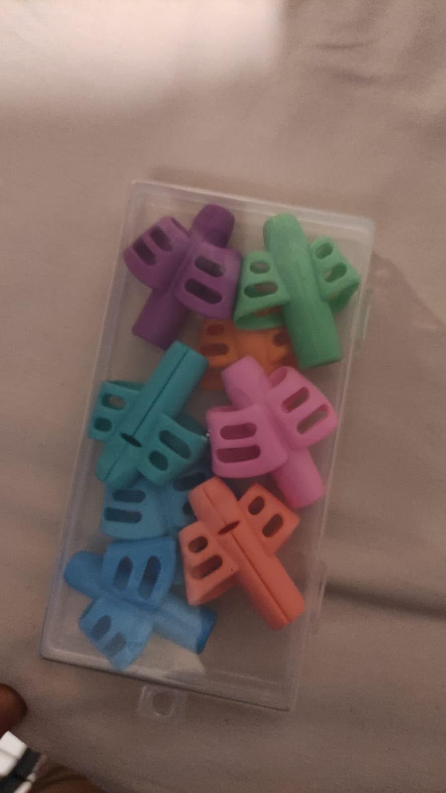SANNIX 32 Pack Pencil Kids Grips for Kids Handwriting, Ergonomic Training Pencil Pen Grips, Writing Tool for Toddlers Preschoolers customer photo 1