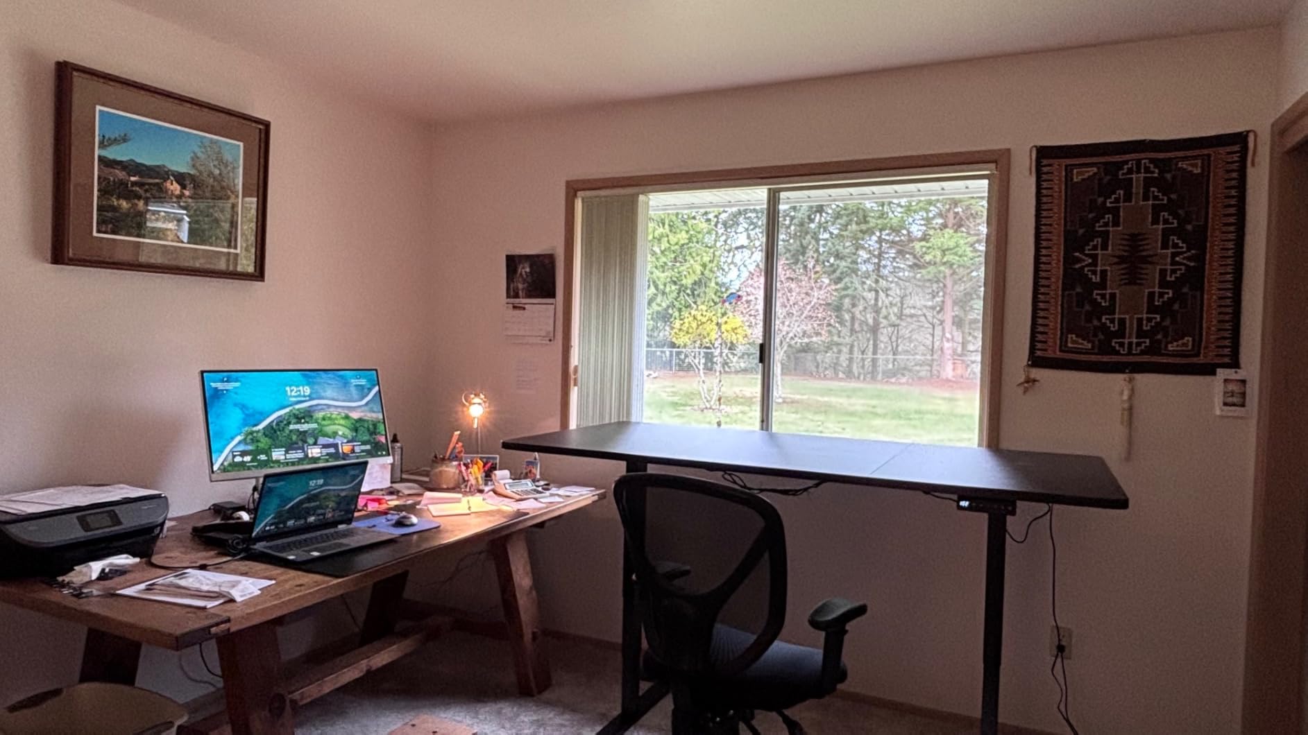 VIVO Electric 71 x 36 in Dual Motor Sit Stand Desk, Memory Height Adjustment, 2B Series, Black Top Black Frame, DESK-KIT-2B7B-36 customer photo 2