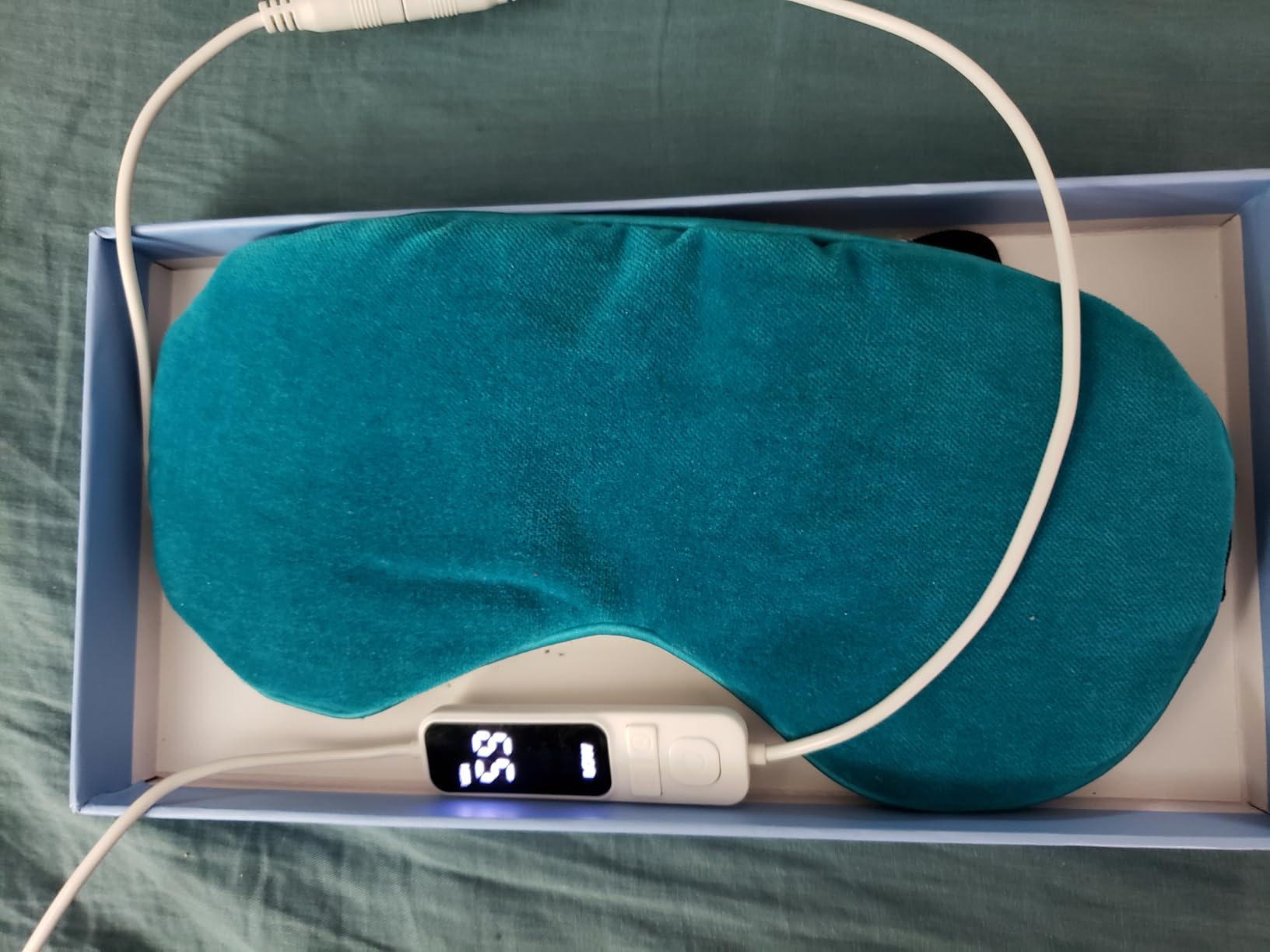 Heated Eye Mask, Warm Eye Compress Mask, USB Electric Eye Heating Pad with Temperature & Timer Control, Dry Eye Mask for Dry Eyes Blepharitis Sinus Migraine Stye MGD Puffiness Gray customer photo 1