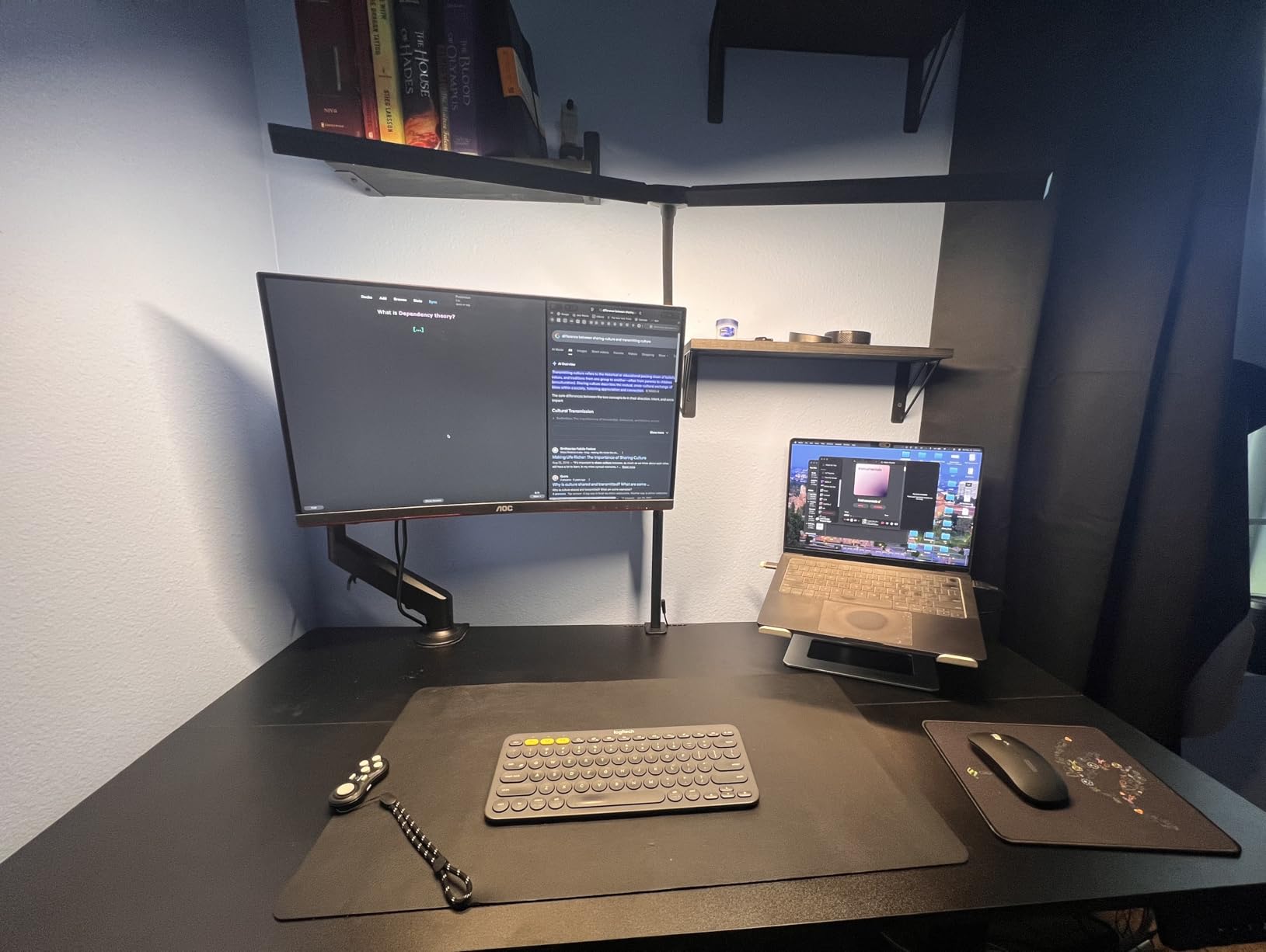 Pzloz Led Desk Lamp for Office Home - Eye Caring Architect lamp with Clamp,Dual Screen Computer Monitor Work Smart Light: 24W 5 Color Flexible Adjustable Lighting Table Lamp for Study Drafting customer photo 2