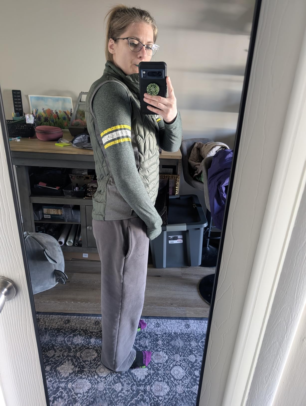 PYVOT Women's Spark Weighted Quilted Vest, Weighted Blanket Inspired Clothing for Sensory Issues customer photo 1