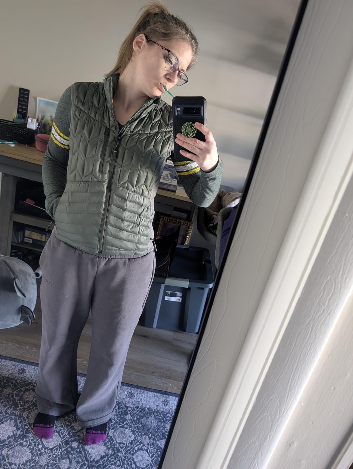 PYVOT Women's Spark Weighted Quilted Vest, Weighted Blanket Inspired Clothing for Sensory Issues customer photo 2