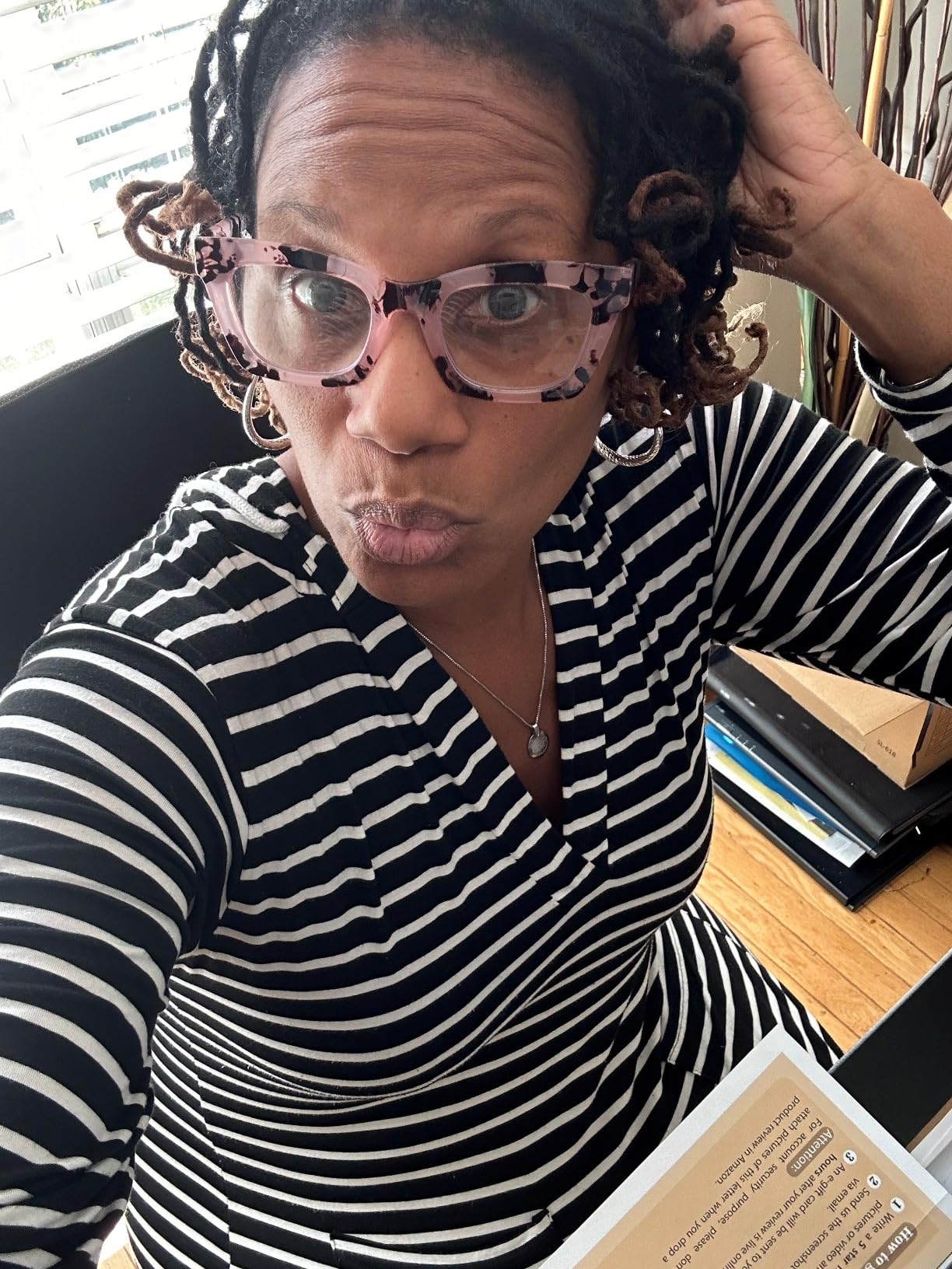 Reading Glasses for Women-5 Pack Blue Light Blocking Square Fashion Readers with Spring Hinge Computer Eyeglasses(Mix1, 1.50x) customer photo 2