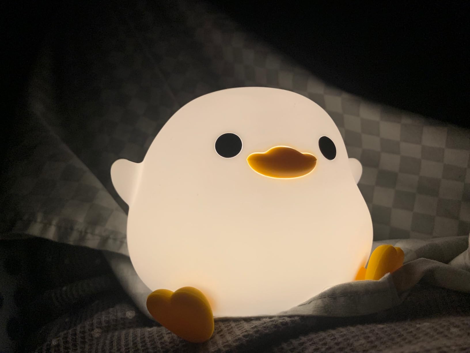 Amaredom DoDo Duck Night Light, Cute Duck Lamp, Silicone Dimmable Nursery Nightlight, Rechargeable LED Bedside Lamp with 20 Minutes Timer & Tap Control Baby Girls Women Bedrooms, Living Room customer photo 2