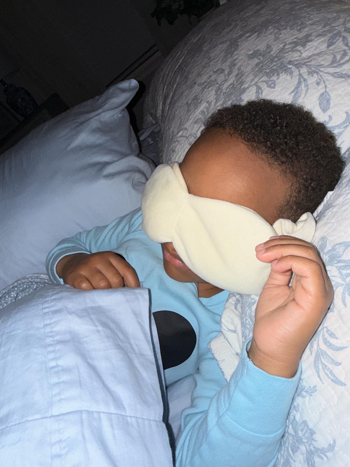 Nodpod Gentle Pressure Sleep Mask | Patented Light Blocking Design for Sleeping, Traveling & Relaxation - Midnight customer photo 1