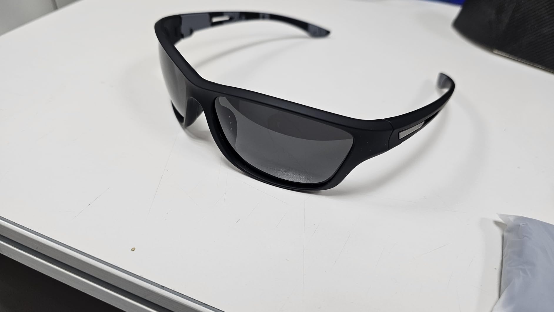 Polarized Sports Sunglasses for Men: UV400 Protection Glasses Wrap Around Goggles for Driving Fishing customer photo 1