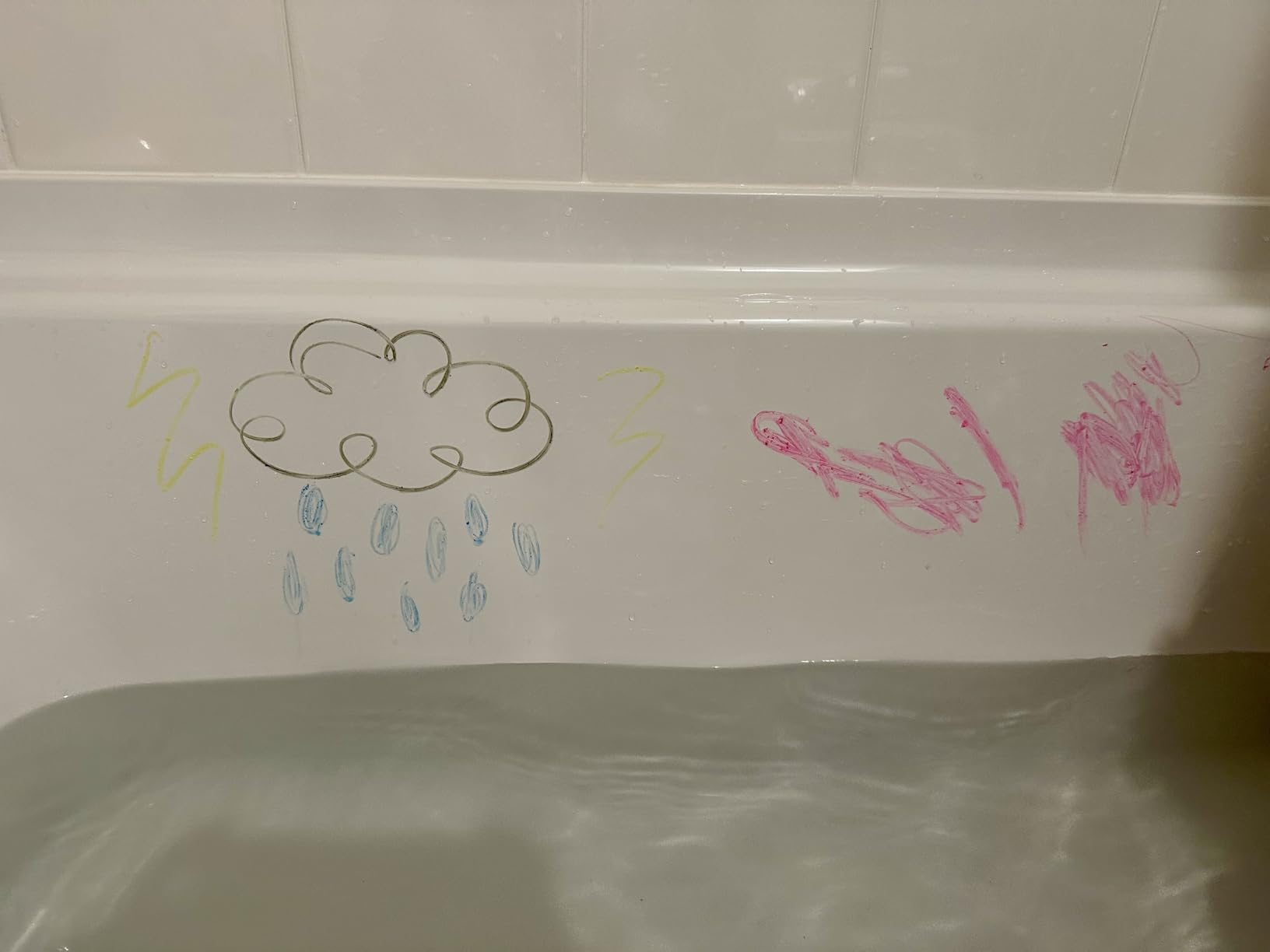 Tub Works Smooth Bath Crayons Bath Toy, 12 Pack - Nontoxic, Washable Bath Crayons for Toddlers & Kids customer photo 1
