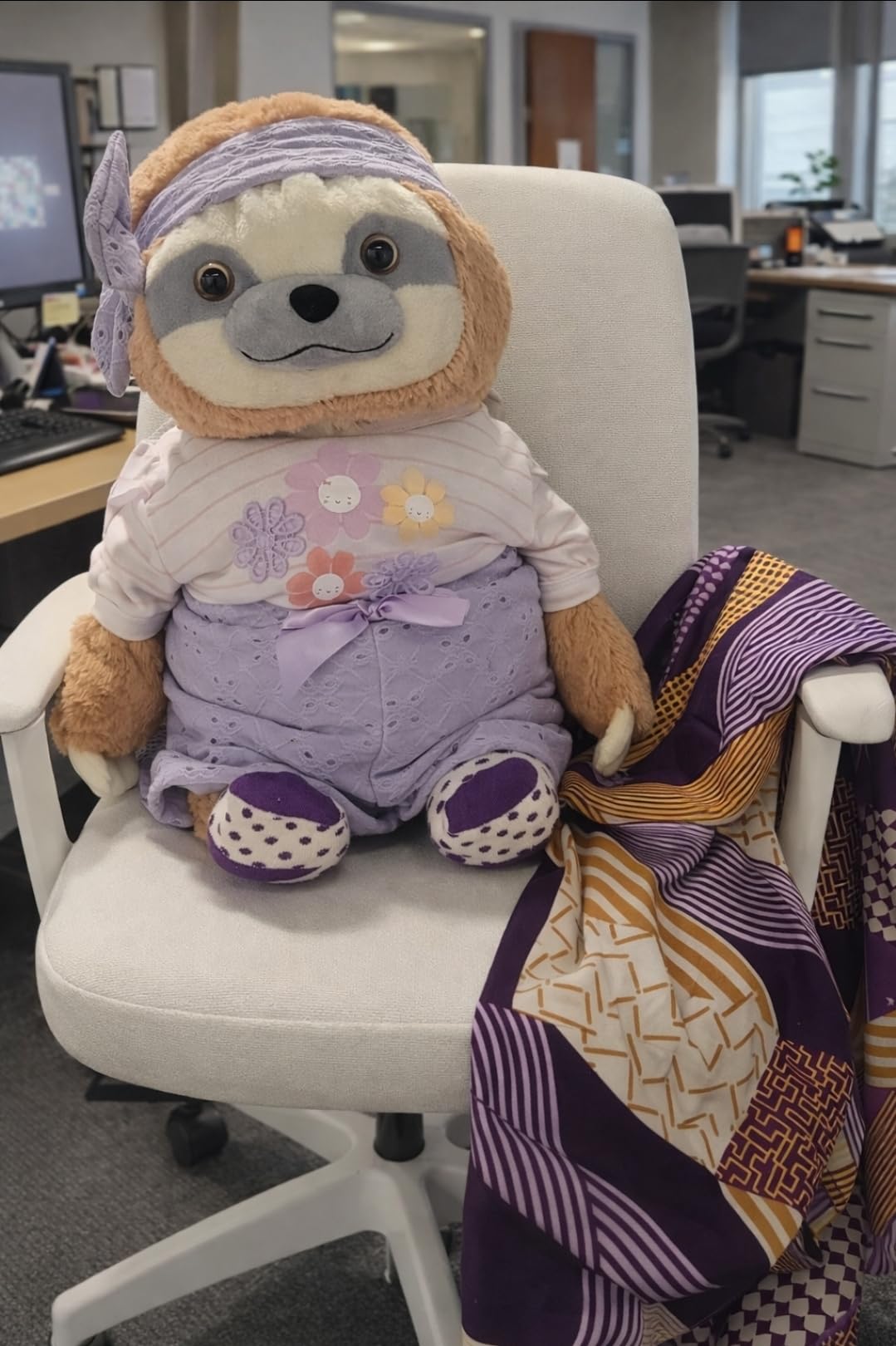 Weighted Stuffed Animal for Anxiety | Calming & Comforting 5 Lbs | Weighted Plush Animal Sloth | Anxiety Stuffed Animals for Adults & Kids | Carrying Bag Included | Machine Washable Weighted Plushie customer photo 1