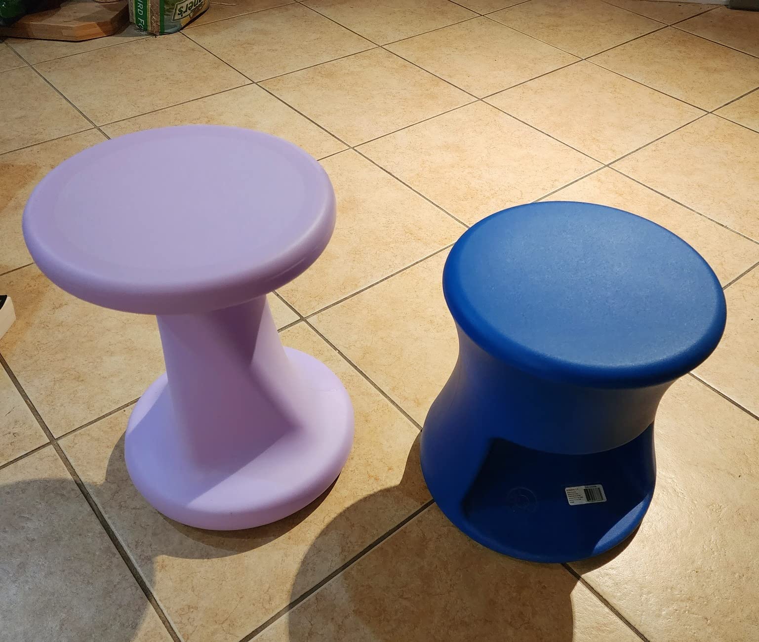 ECR4Kids Twist Active Wobble Stool, 18in Seat Height, Classroom Furniture, Powder Blue customer photo 1