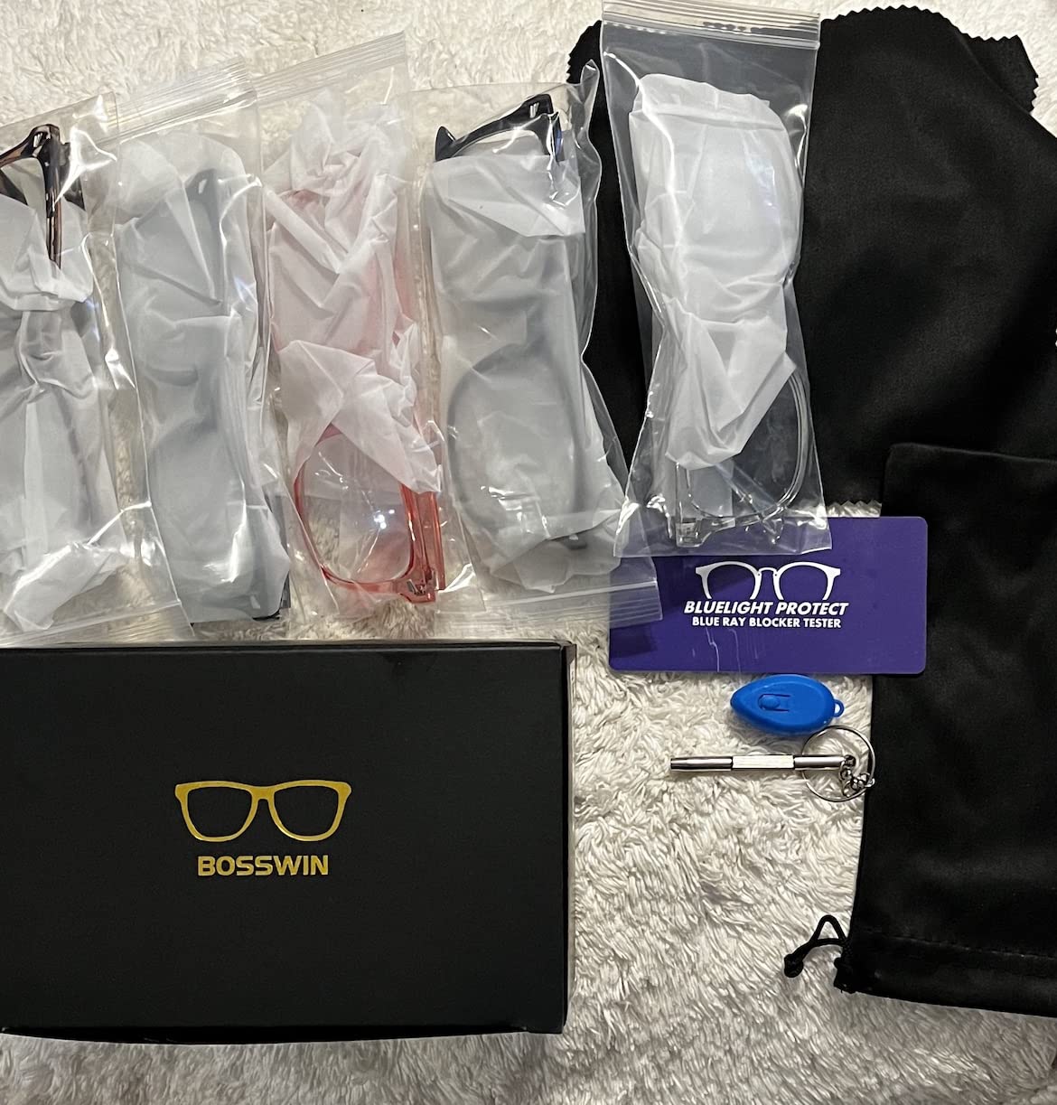 Blue Light Blocking Glasses for Women/Men - 4-Pack Computer Reading/Gaming/TV/Phone Glasses, Anti-Glare customer photo 1