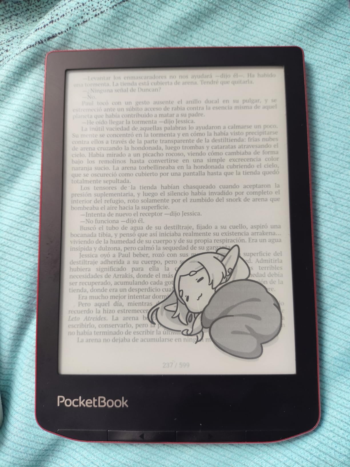 PocketBook Verse Pro E-Reader Waterproof | Eye-Friendly 6'' E-Ink Carta HD Touchscreen | Audio-Book & E-Book Reader | Text-to-Speech Function | SMARTlight | 16GB | WiFi & Bluetooth | Red customer photo 2