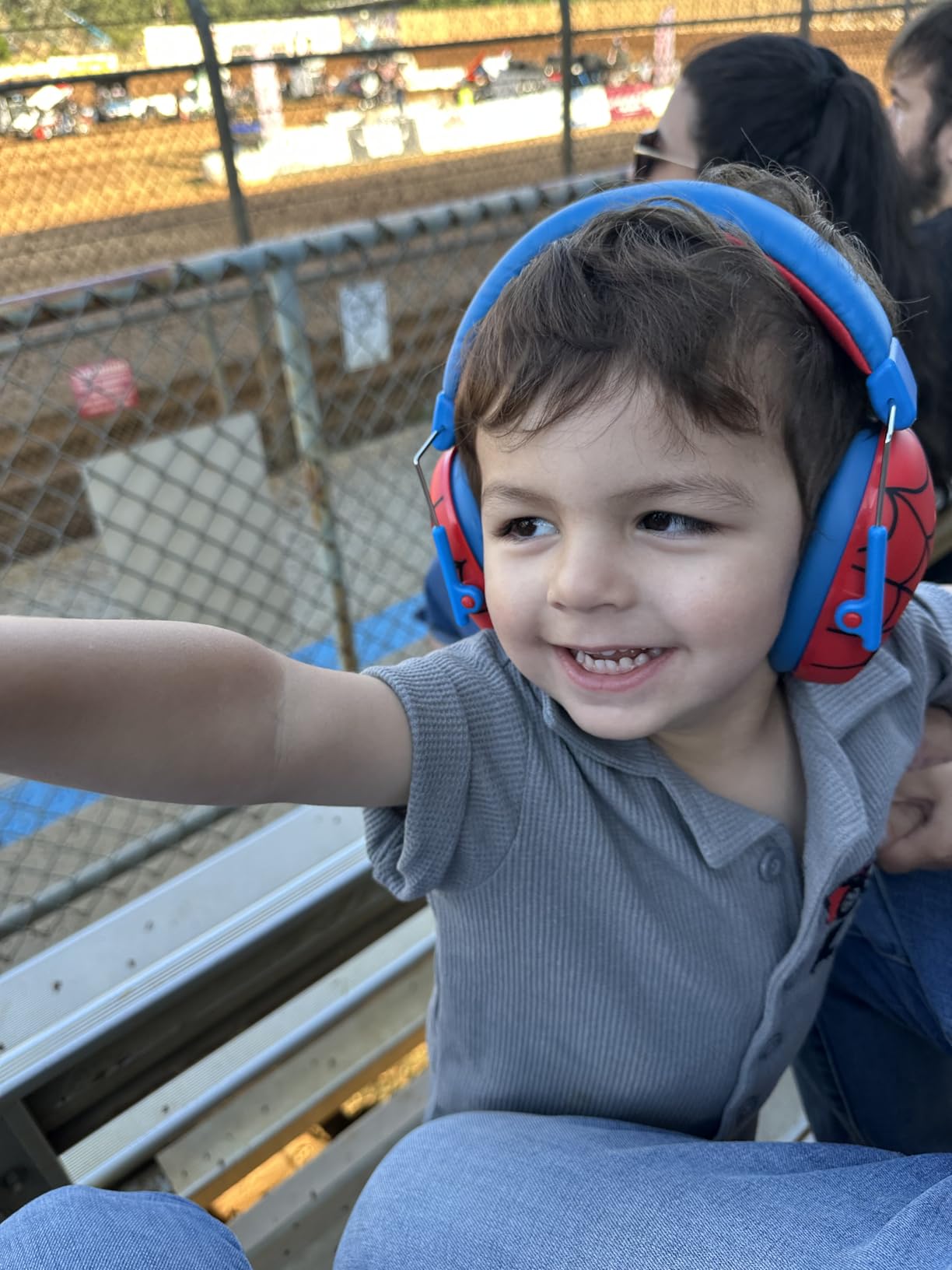 ProCase Kids Noise Cancelling Headphones, Kids Ear Protection Monster Jam Truck, Fireworks Hearing Protection Noise Reduction, Noise Canceling Earmuffs for Sensory Autism Toddler Children -Red customer photo 1