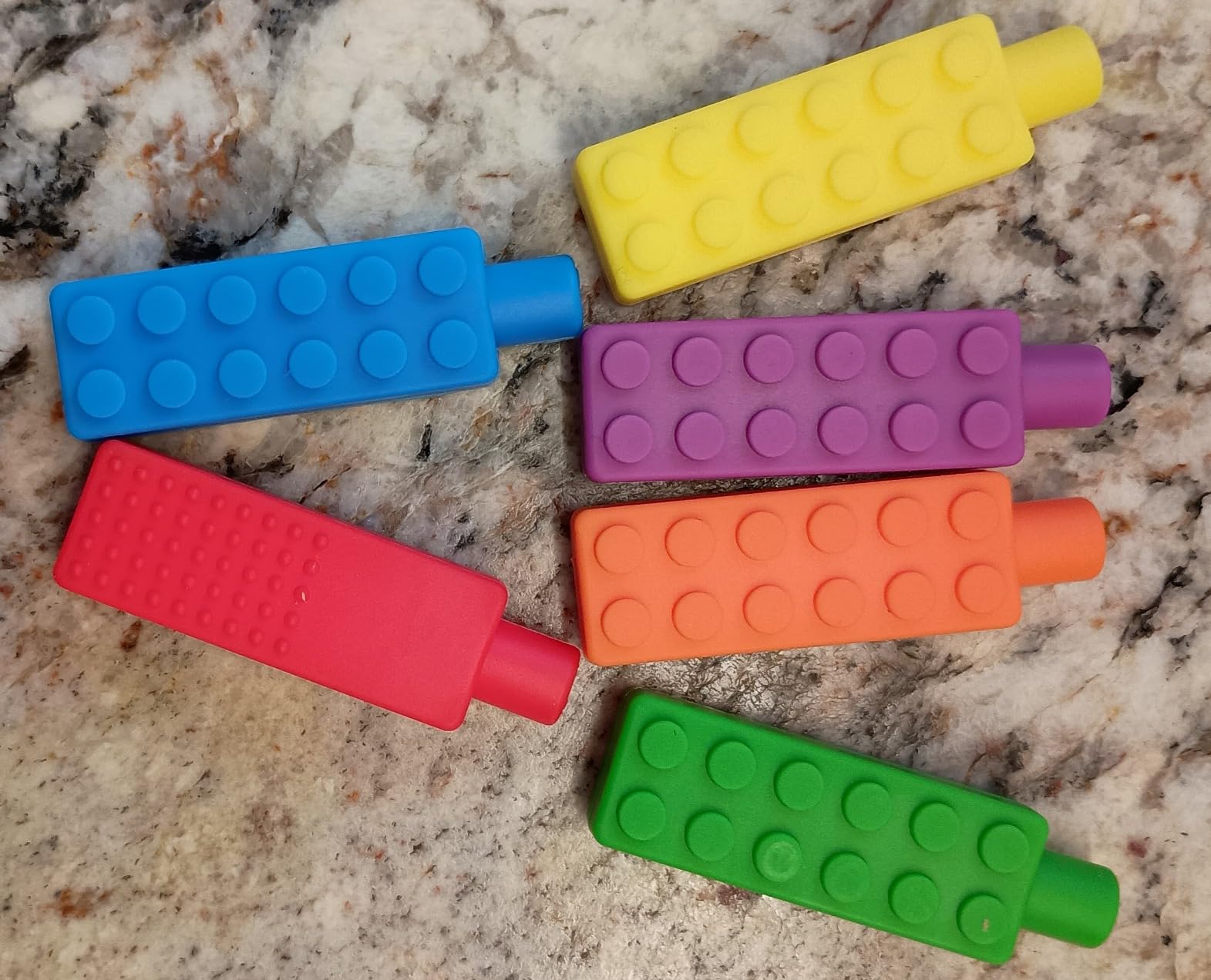 6 Packs Sensory Pencil Toppers for Sensory Kids, Boys and Girls, Silicone Pencil Top Covers for Autism, ADHD, SPD, or Special Oral Motor Need customer photo 2