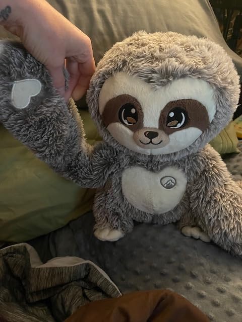 Huggle Healers Weighted Stuffed Animals for Adults, Teens and Kids - 36 Inch Long Plush Arms for Hugs - 4.5lb Sloth Stuffed Animal Plushies - Marshmallow Sloth customer photo 1