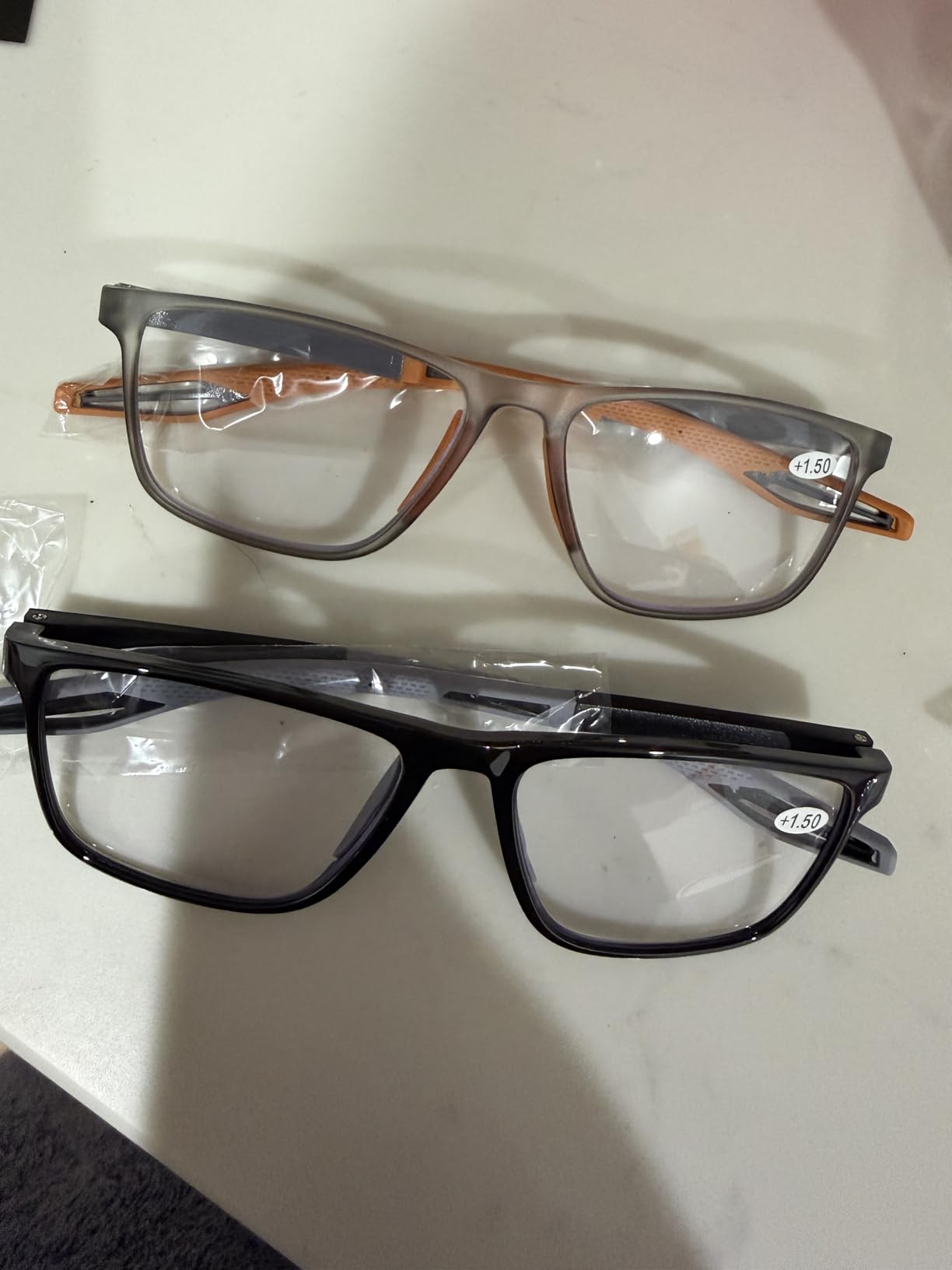 2 Pack Reading Glasses for Men,Sports Style Blue Light Blocking Readers with Anti Glare Filter Lightweight Eyeglasses customer photo 1