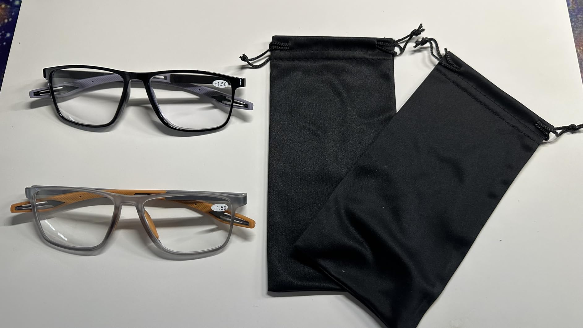 2 Pack Reading Glasses for Men,Sports Style Blue Light Blocking Readers with Anti Glare Filter Lightweight Eyeglasses customer photo 2