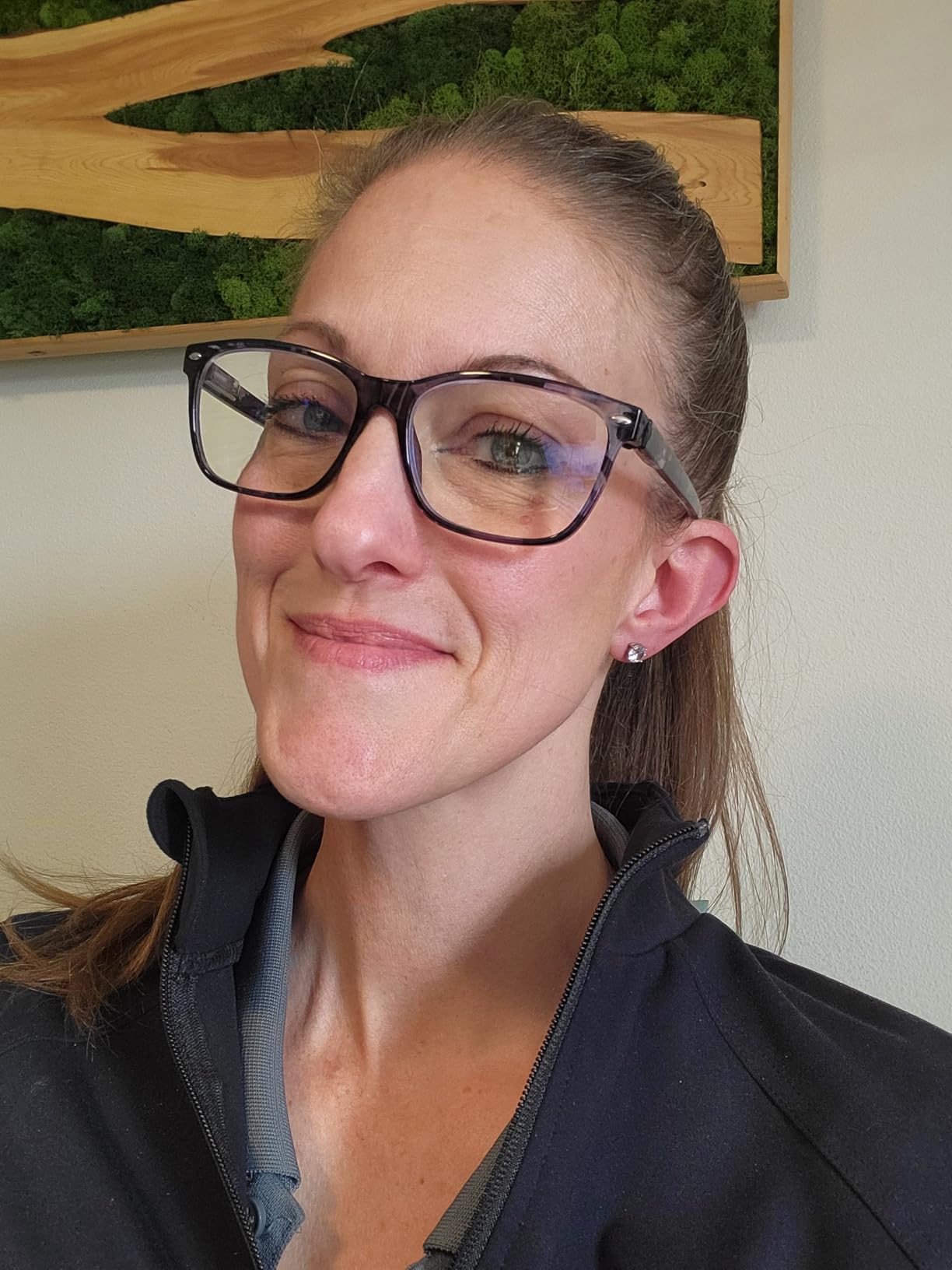 Progressive Multifocus Reading Glasses for Women, Pattern Print Blue Light Block Stylish Ladies Computer Readers customer photo 2