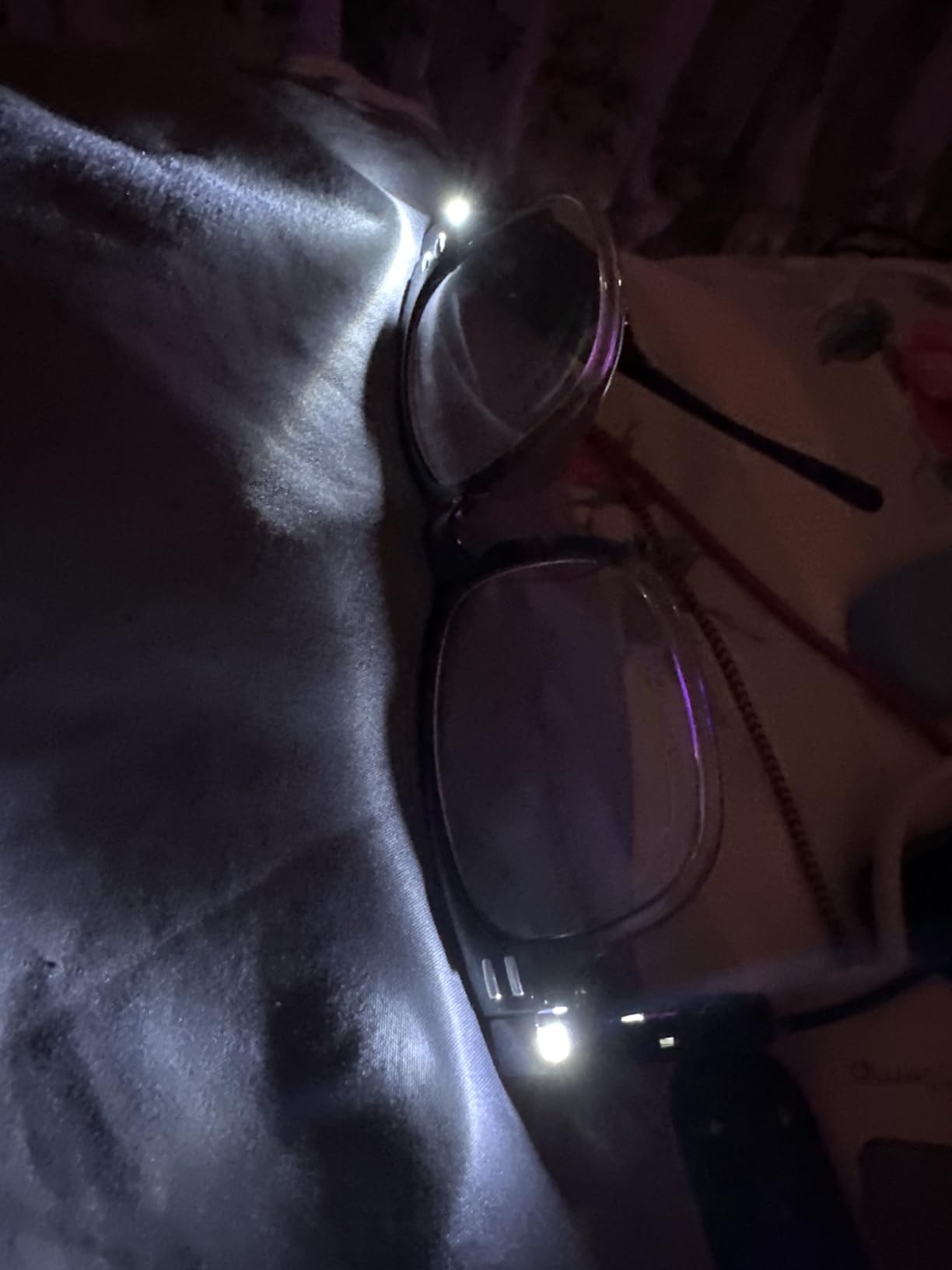 Magnifying Glasses with Light Reading Glasses Bright LED Readers with Lights Built in Glasses with Lights and Magnifier for Men Women Eyeglasses Lighted Magnifier Nighttime LED Reading Glasses+300 customer photo 1