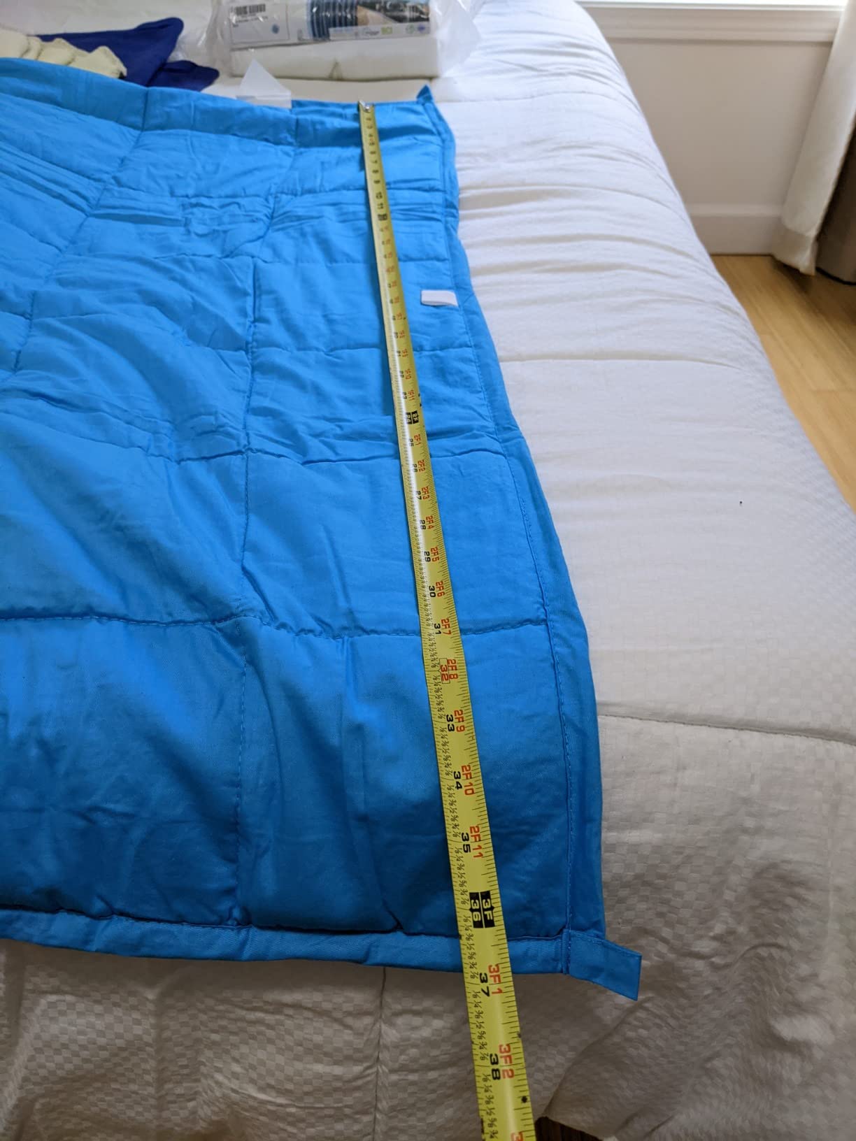 TONGDADA Minky Weighted Blanket | 40''x60'',5lbs | Cozy and Soft Minky Weighted Throw Blanket | Luxury Velvet with Premium Glass Beads | Dark Grey Minky customer photo 2