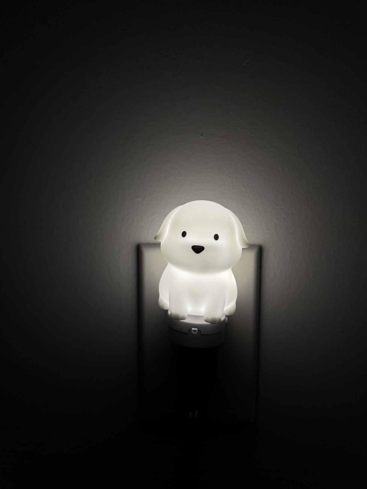 L LOHAS LED Plug in Night Light for Kids, 3D Cute Puppy Night Lights with Dusk to Dawn Sensor, RGB+Soft White 3000K Dog Night Light, Christmas Birthday Gift Nightlight for Kids, Room Decor customer photo 2