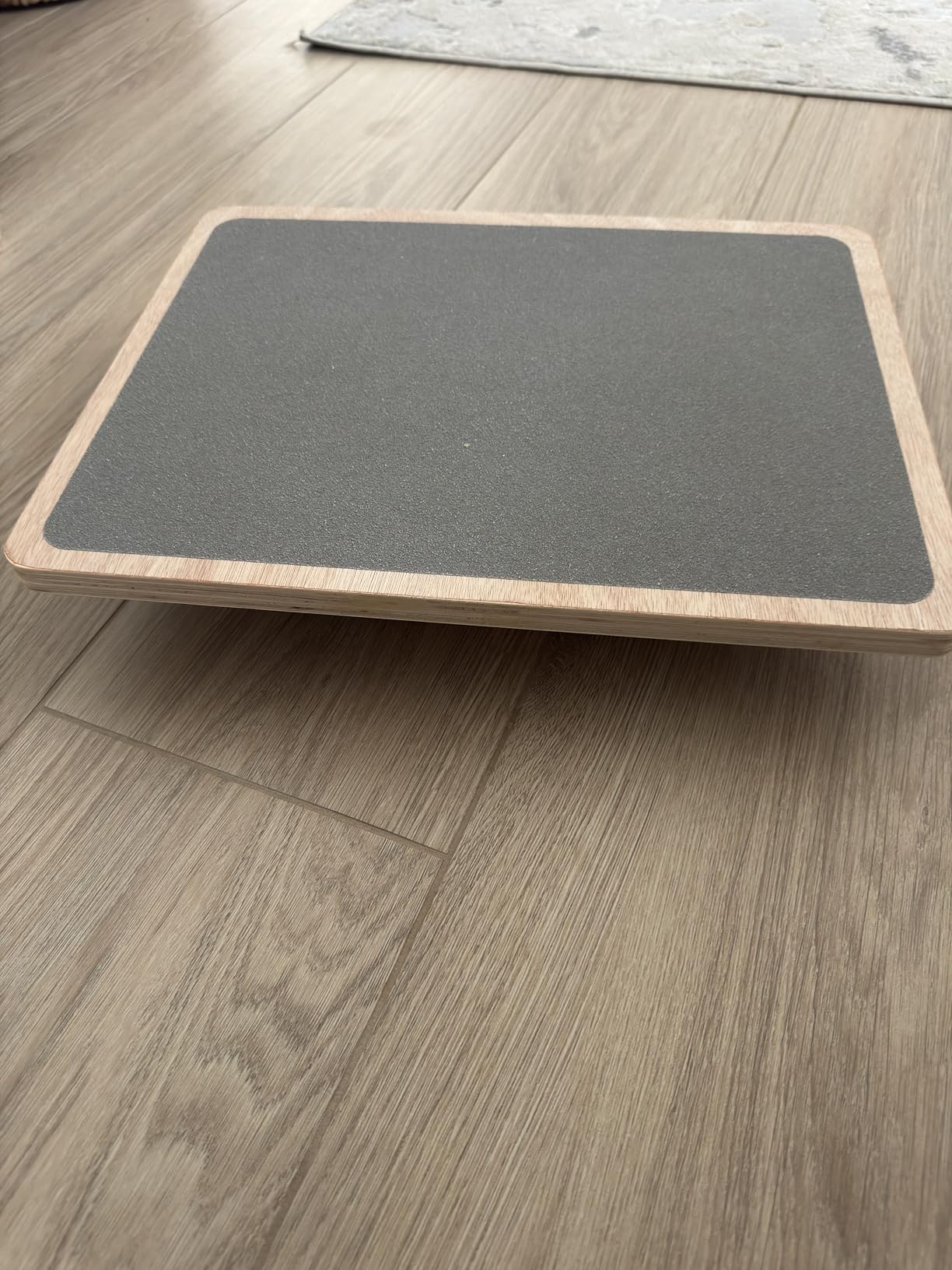 Juoe Balance Board Wobble Board for Adults and Kids - Anti-Slip 350LBS Balance Board for Physical Therapy,Balance Training,Posture Correction,Standing Desk Core Strength Wooden Balance Rocker Board customer photo 1