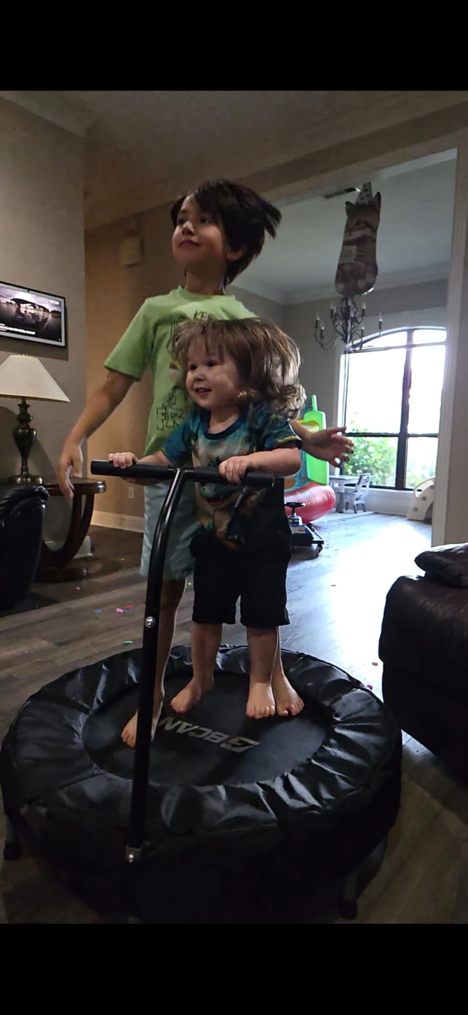 BCAN SP1 36'' Toddler Trampoline, ASTM Certified - Kids Trampoline for Ages 1-6, Foam Handle & Safe Thickened Cover, Mini Trampolines for Kids Indoor, Easy to Assemble| FED Fitness customer photo 1