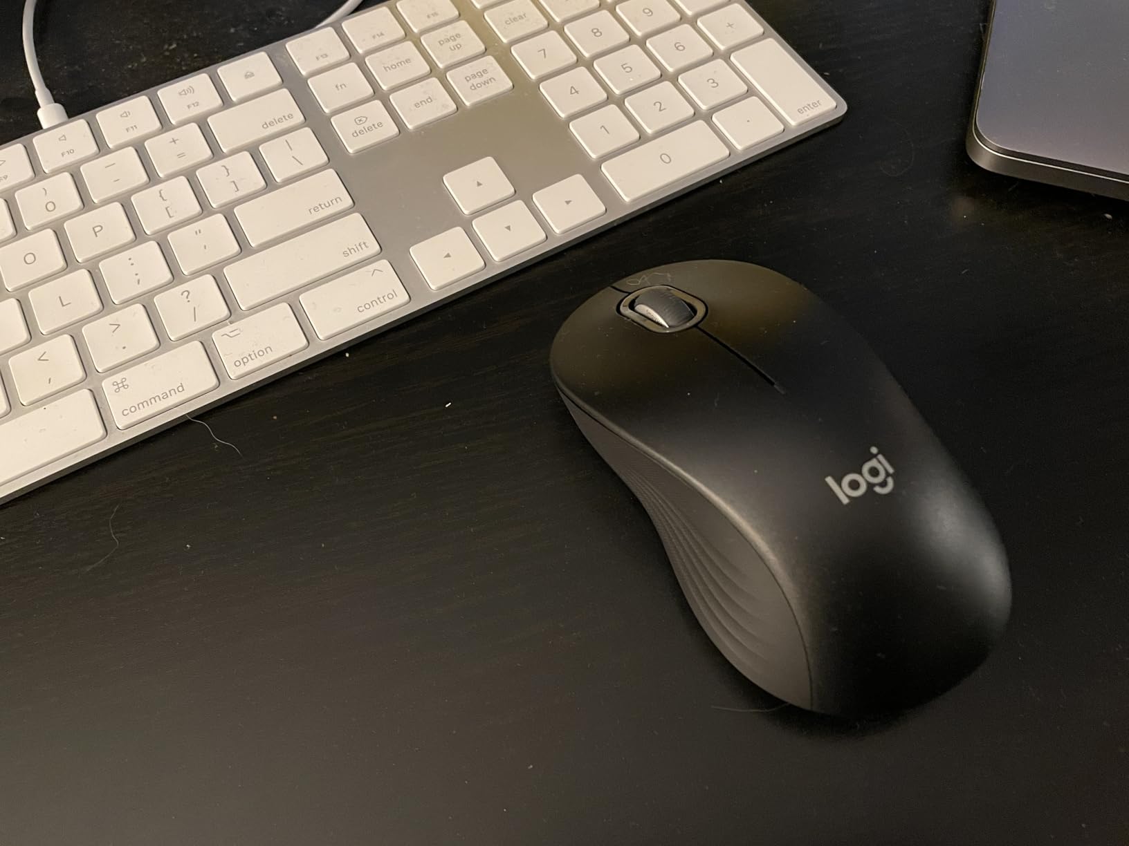 Logitech Signature M550 L Full Size Wireless Mouse - for Large Sized Hands, 2-Year Battery, Silent Clicks, Bluetooth, Multi-Device Compatibility - Blue customer photo 1