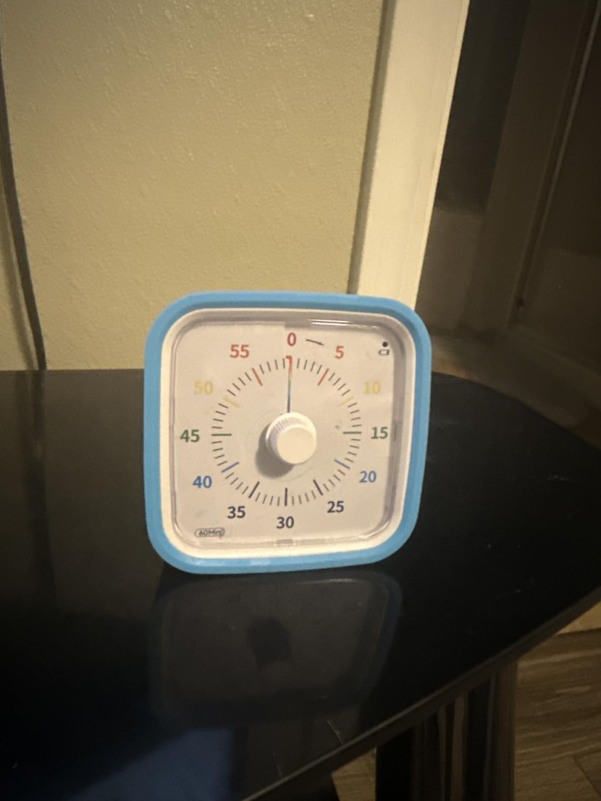 Yunbaoit Visual Timer with Protective Case, Rainbow Disk 60 Minute Countdown Timer for Kids and Adults, Silent Time Management Tool(Blue Rainbow) customer photo 2