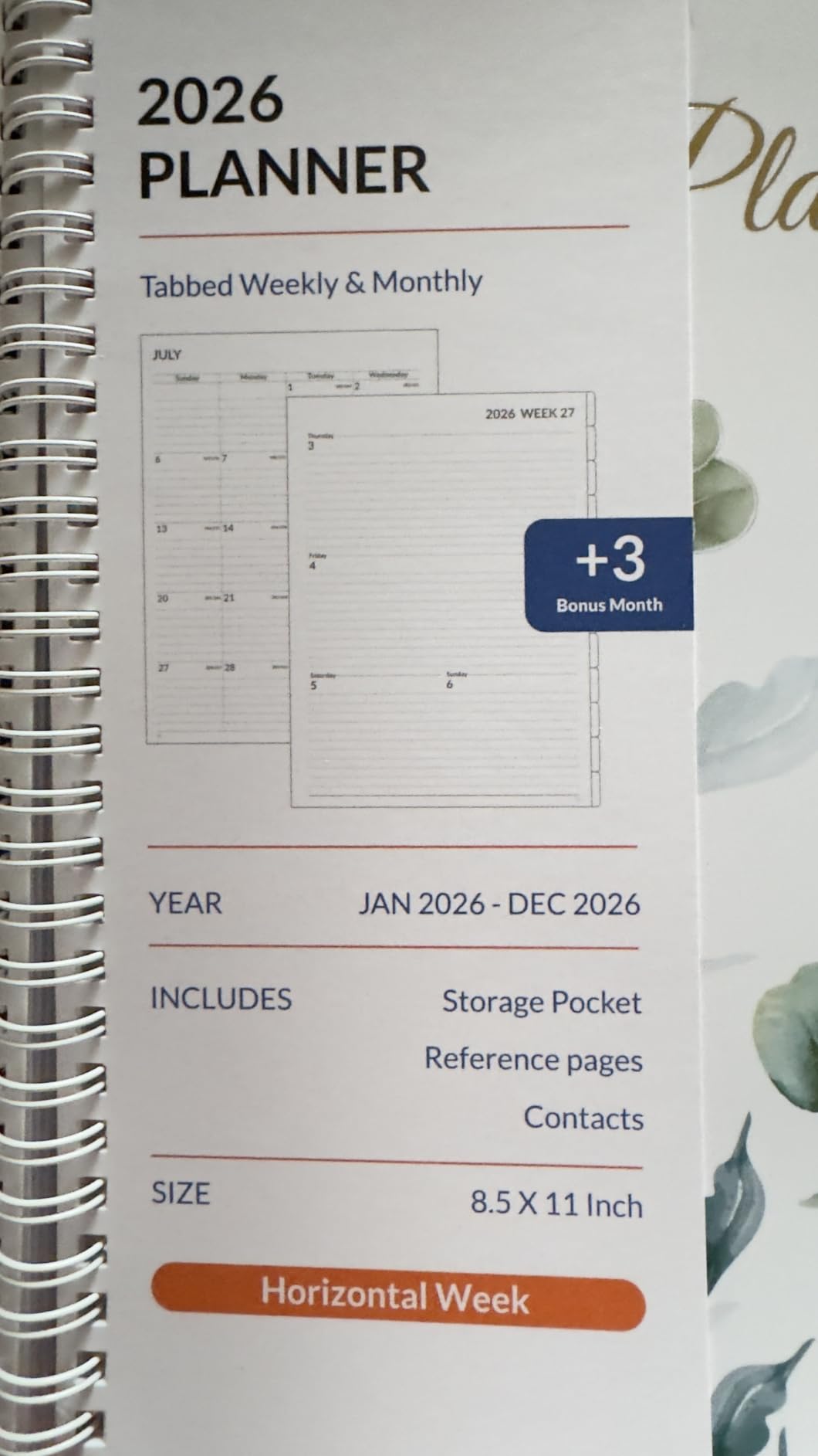 SUNEE Academic Planner 2026-2027 - Weekly & Monthly Planner, July 2026 to June 2027, 6.4