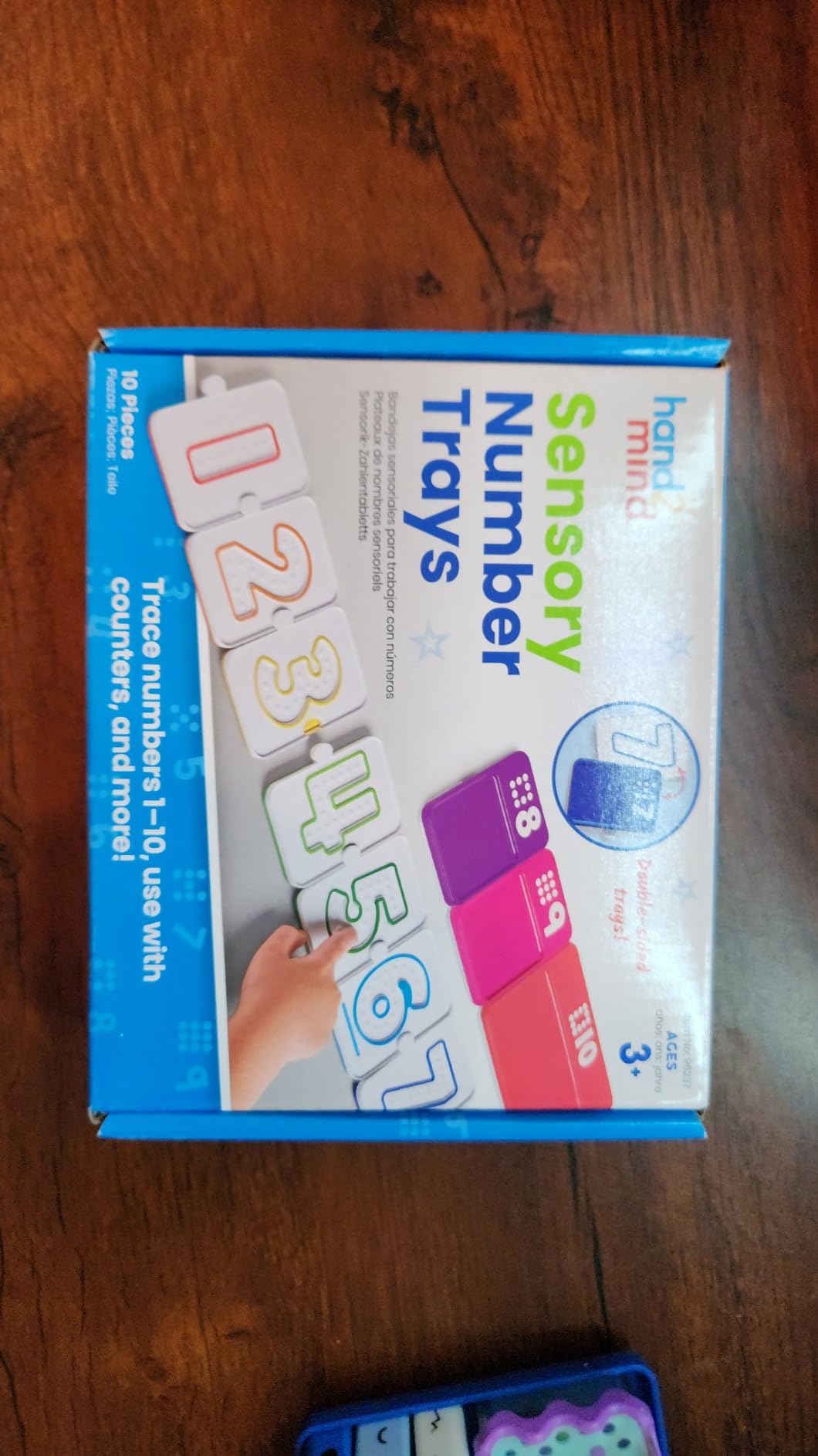 hand2mind Sensory Number Trays, Learning Numbers for Kids, Fine Motor Activities, Counting Toys for Sensory Seeking Kids, Texture Toys, Pre-Writing Skills for Toddlers, Montessori Math Materials customer photo 1