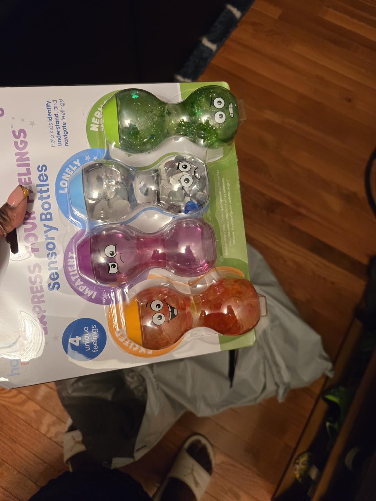 hand2mind Express Your Feelings Sensory Bottles- Secondary Emotions, Toddler Sensory Toys, Quiet Fidgets for Classroom, Calm Down Corner Supplies, Social Emotional Learning, Mindfulness for Kids customer photo 2