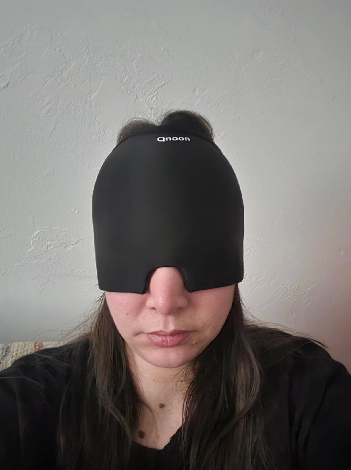 Qnoon Migraine Relief Cap, Headache Relief Cap Mask Products, Cooling Odorless Gel Ice Head Wrap for Tension, Stress, Hangover & Puffy Eyes customer photo 2