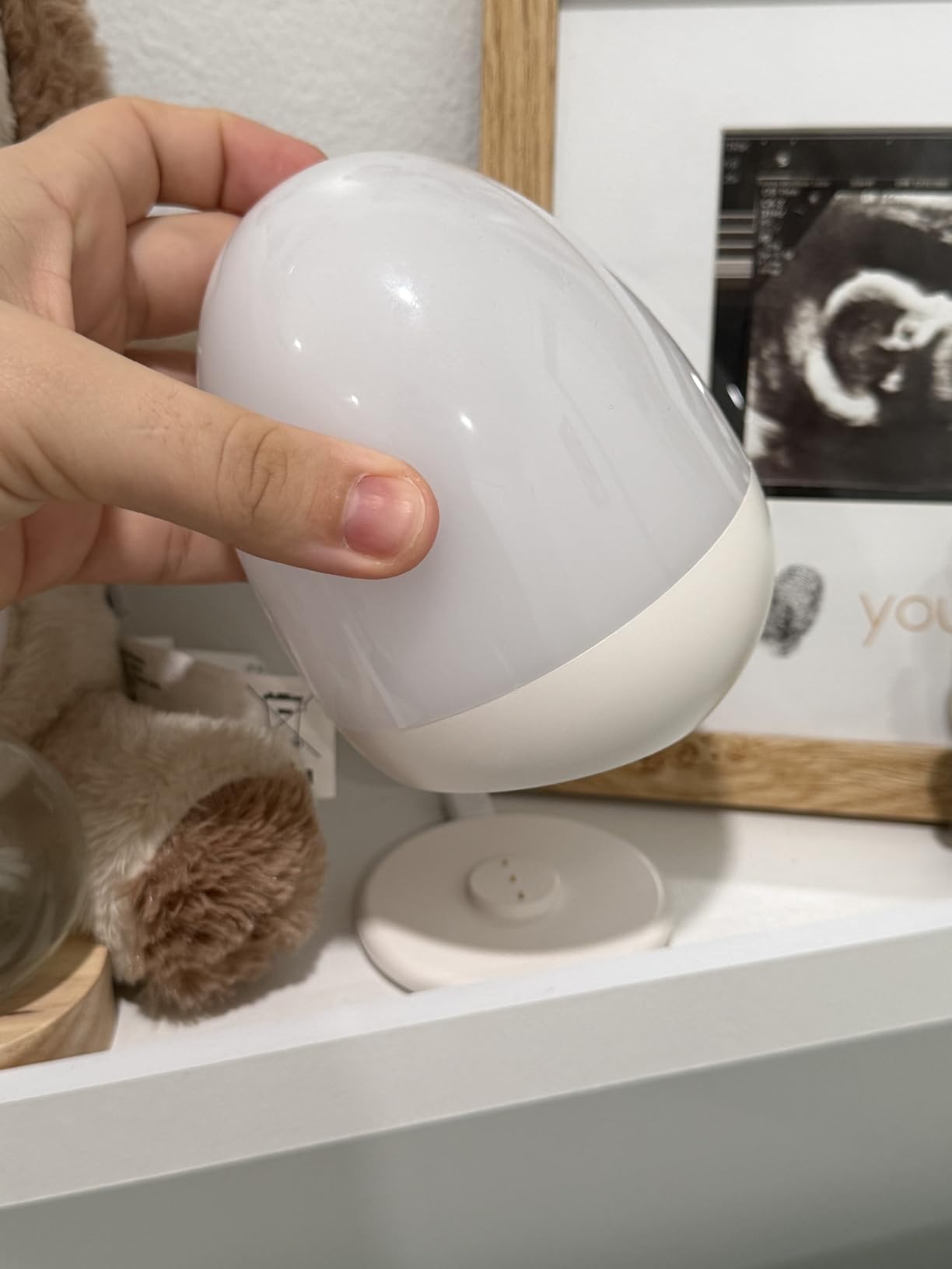 Touch Egg Night Light for Baby Nursery, Rechargeable Portable Kids Nightlight Lamp with 1-6H Feeding Timer, 3 Color Temperatures Dimmable, Ideal for New Moms of Toddlers customer photo 1