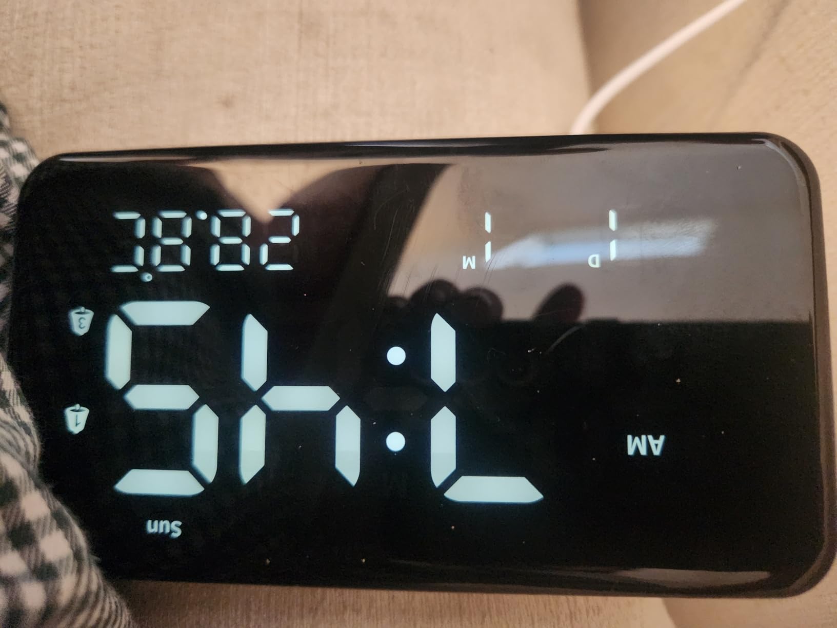 Talking Alarm Clock and Countdown Timer, Hourly Chime for Visually Impaired Elderly Seniors Blind, Battery Operated, Snooze, Temperature, Vibration, Rechargeable, 99 Minutes Led Count down Timing customer photo 1