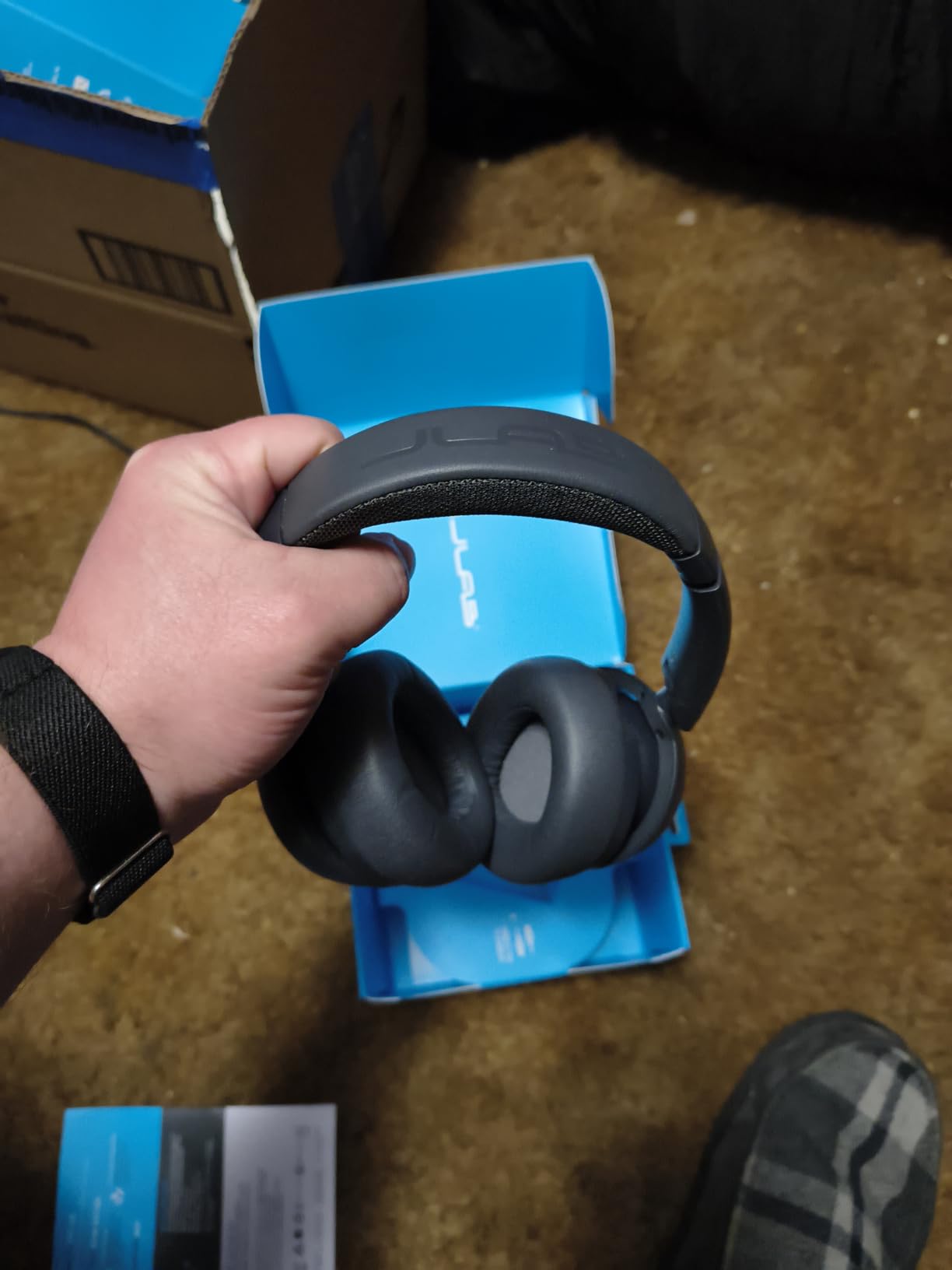 JLab JBuds Lux ANC, Over Ear Headphones, Active Noise Cancelling, Bluetooth, Mauve customer photo 2