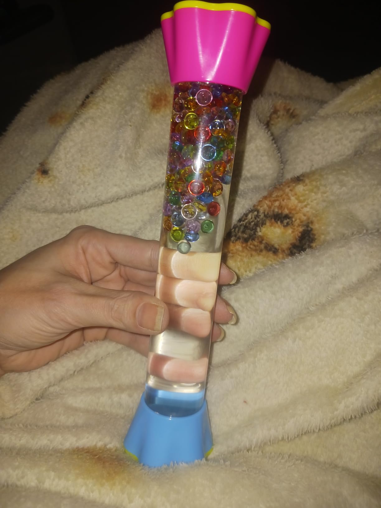 Sensory Fidget Tubes - Calming Toys for Kids- Sensory Tube with Glitter Bottle, Gravity Spinner, Bubble Drop Spiral - Fidget Toys for Classroom, Desk Decor, Gift Idea (Single Pack) customer photo 1