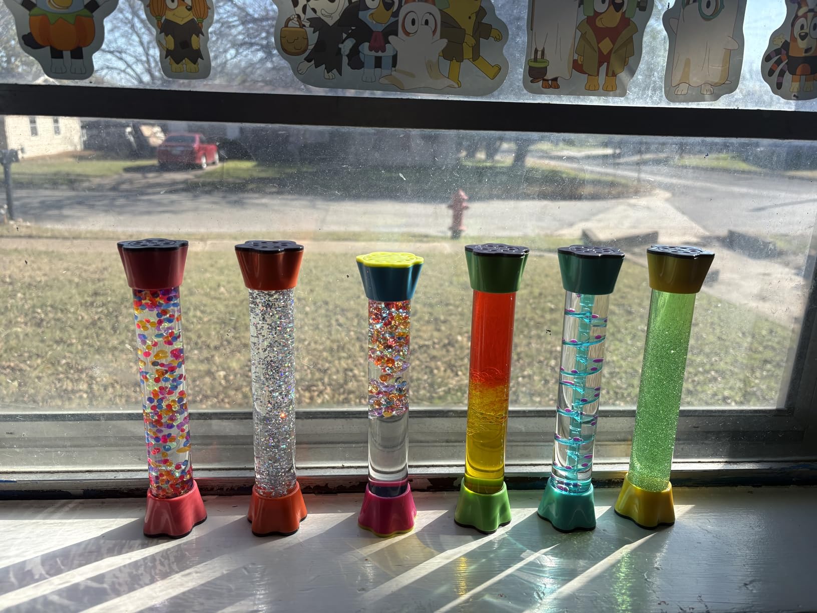 Sensory Fidget Tubes - Calming Toys for Kids- Sensory Tube with Glitter Bottle, Gravity Spinner, Bubble Drop Spiral - Fidget Toys for Classroom, Desk Decor, Gift Idea (Single Pack) customer photo 2