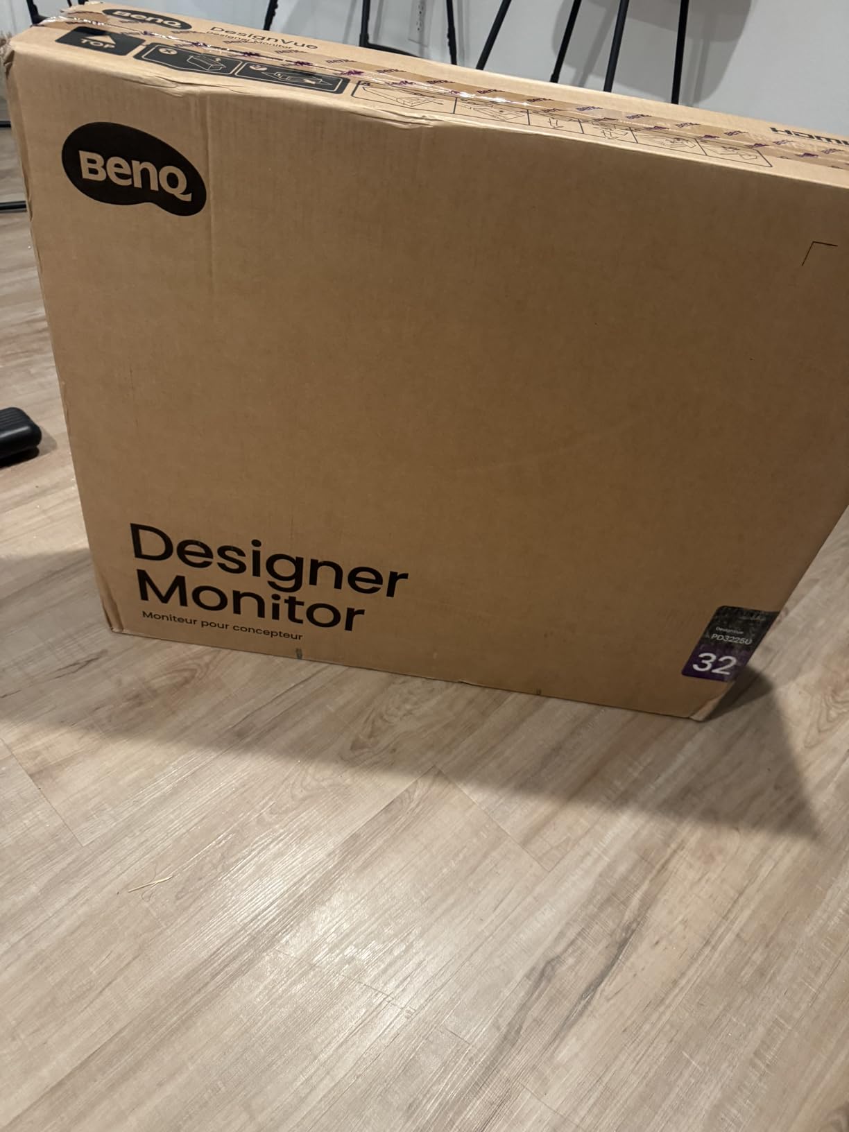 BenQ PD3225U 32 Inch 4K IPS Black UHD Thunderbolt Monitor for MacBook, AQCOLOR, 98% P3, 100% sRGB & Rec.709, DeltaE <=2, Uniformity, Factory Calibration, USB-C 85W, USB Hub, Daisy Chain, KVM Switch customer photo 1