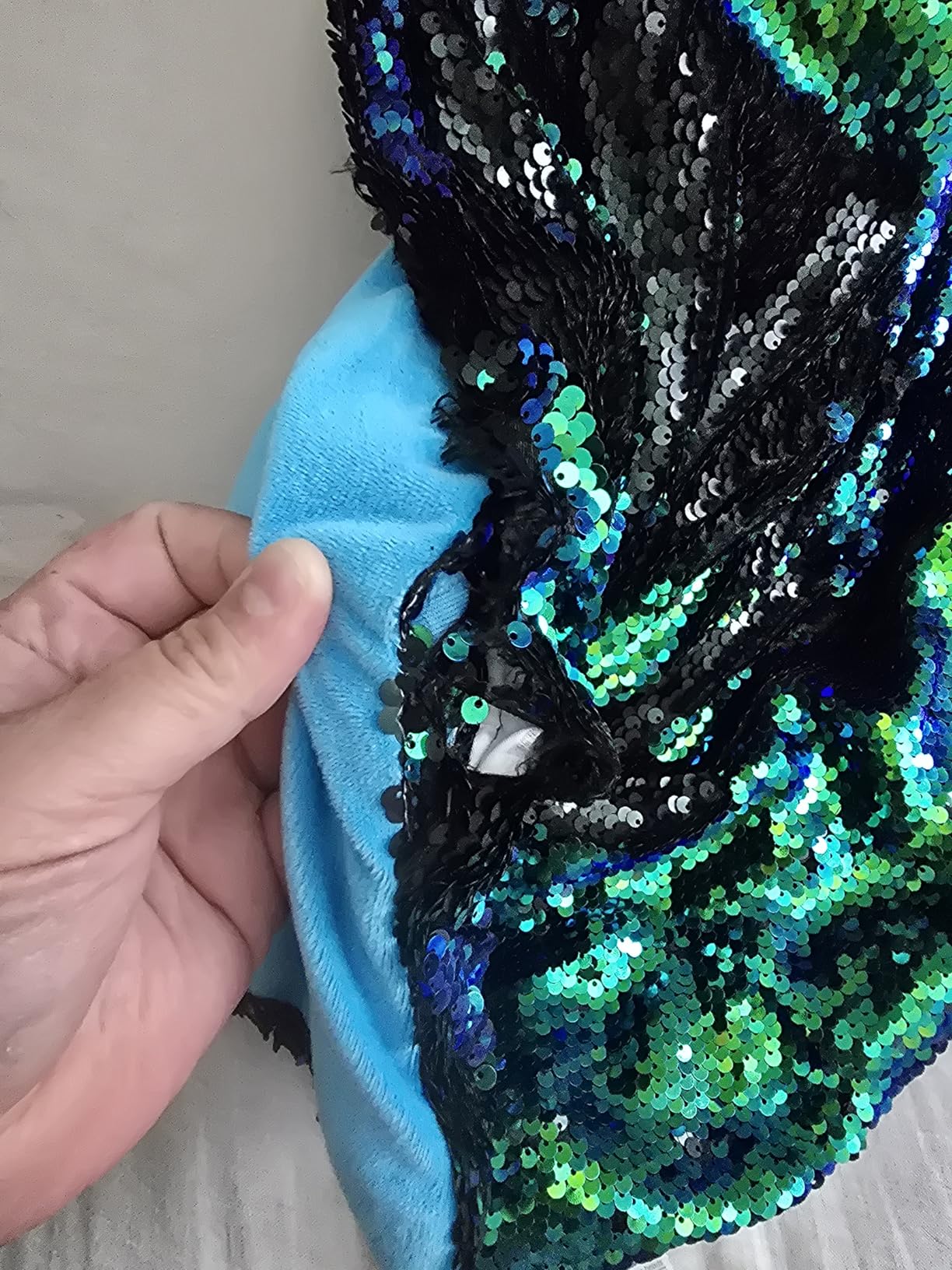 SENSORY4U Weighted Lap Pad for Kids - 5lb Sensory Blanket with Sequin Flip Fabric for Tactile Play - Ideal for Calming & Everyday Use customer photo 2