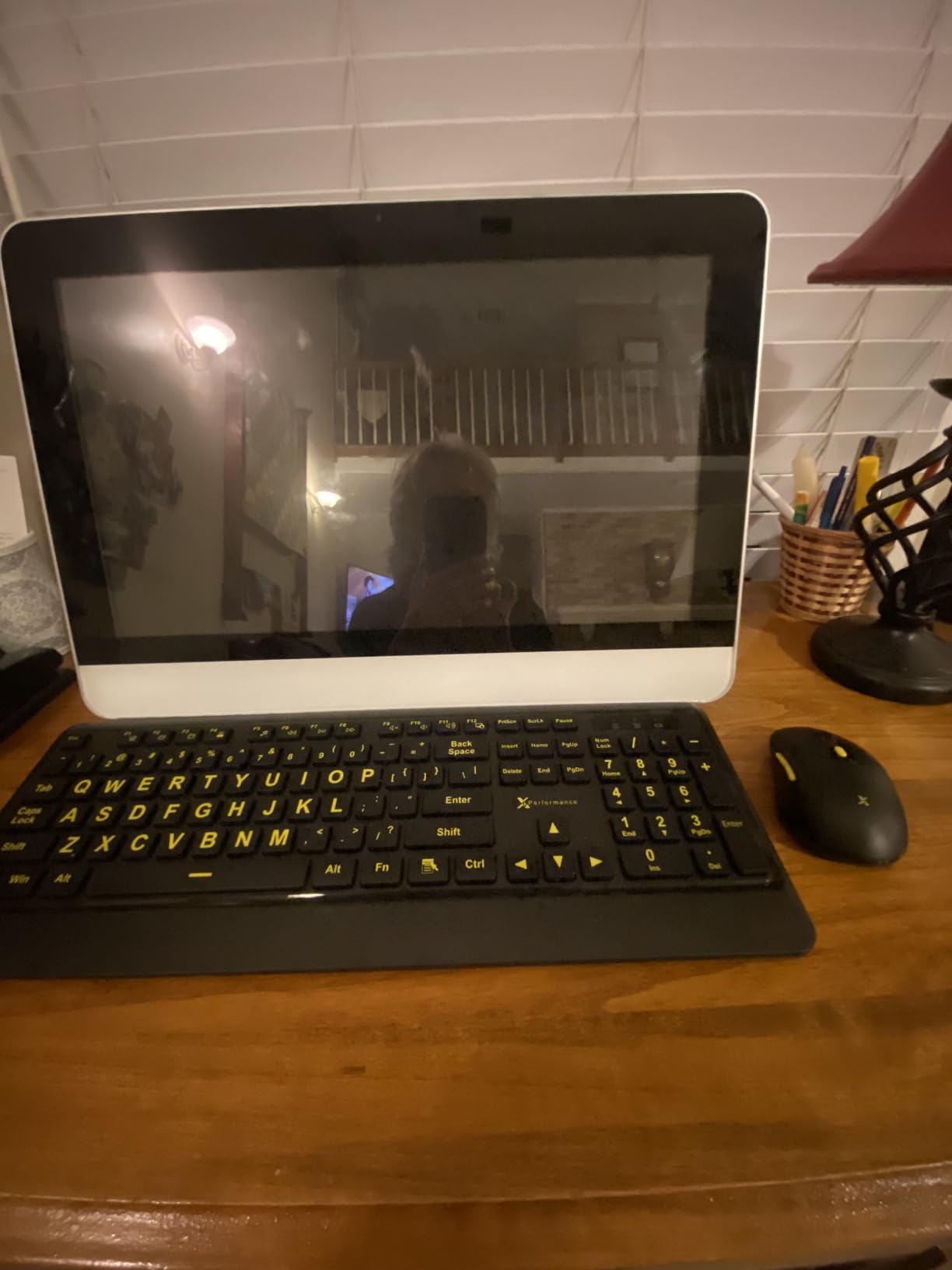 X9 Performance Large Print Wireless Keyboard and Mouse Combo - Easy to See Yellow Letters for Seniors and Low Vision Users - 2.4Ghz Wireless Mouse and Keyboard Combo for PC customer photo 2