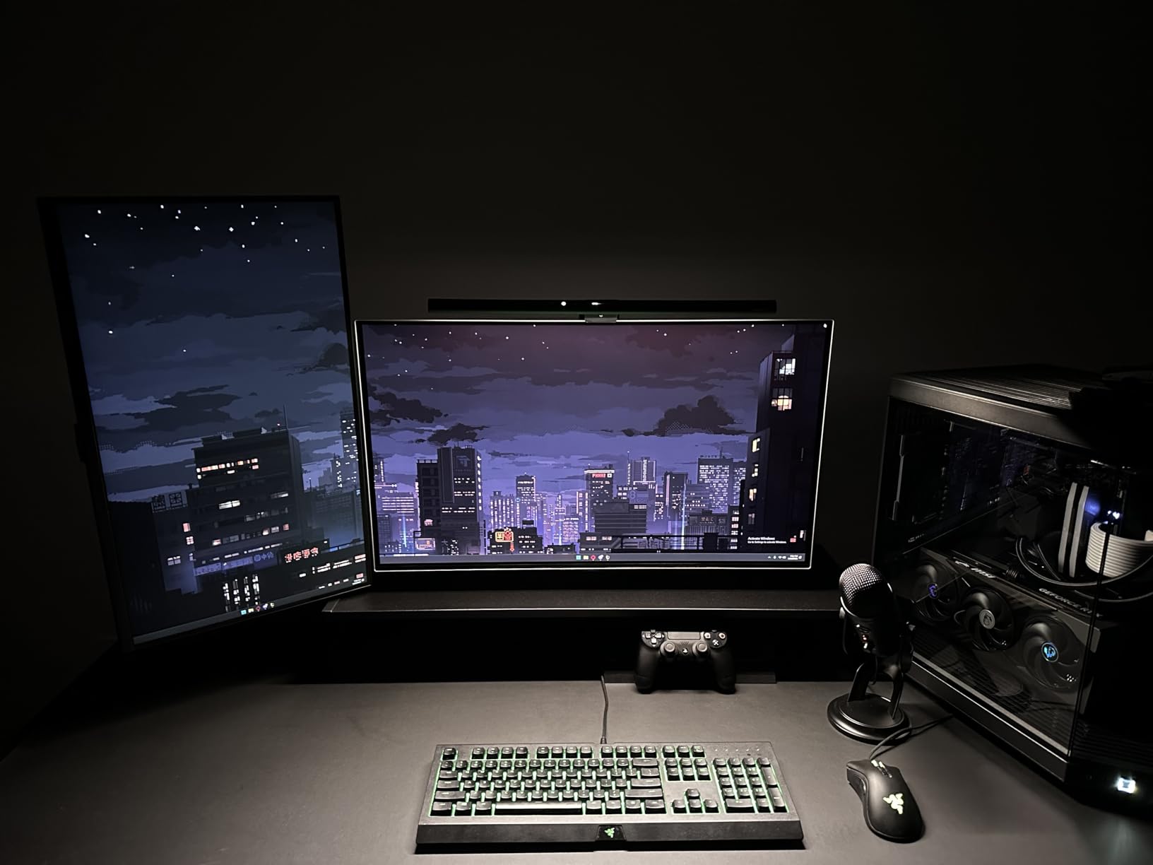ScreenBar Pro LED Monitor Light Bar (Black) - Ultrawide Lighting, Motion Sensor, Adjustable Brightness/Color Temperature, Eye-Care USB-C Monitor lamp, No Glare, Curved Monitors, Monitor accessory customer photo 1
