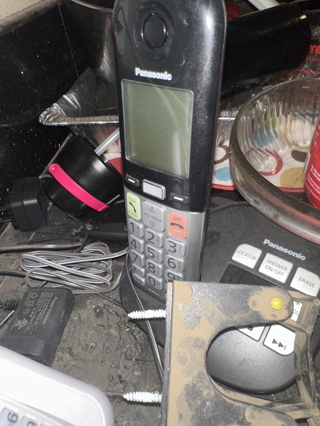 Panasonic Cordless Phone, Easy to Use with Large Display & Big Buttons, Flashing Favorites Key, Flashlight, Call Block, Volume Boost, Talking Caller ID - KX-TGU432B customer photo 1
