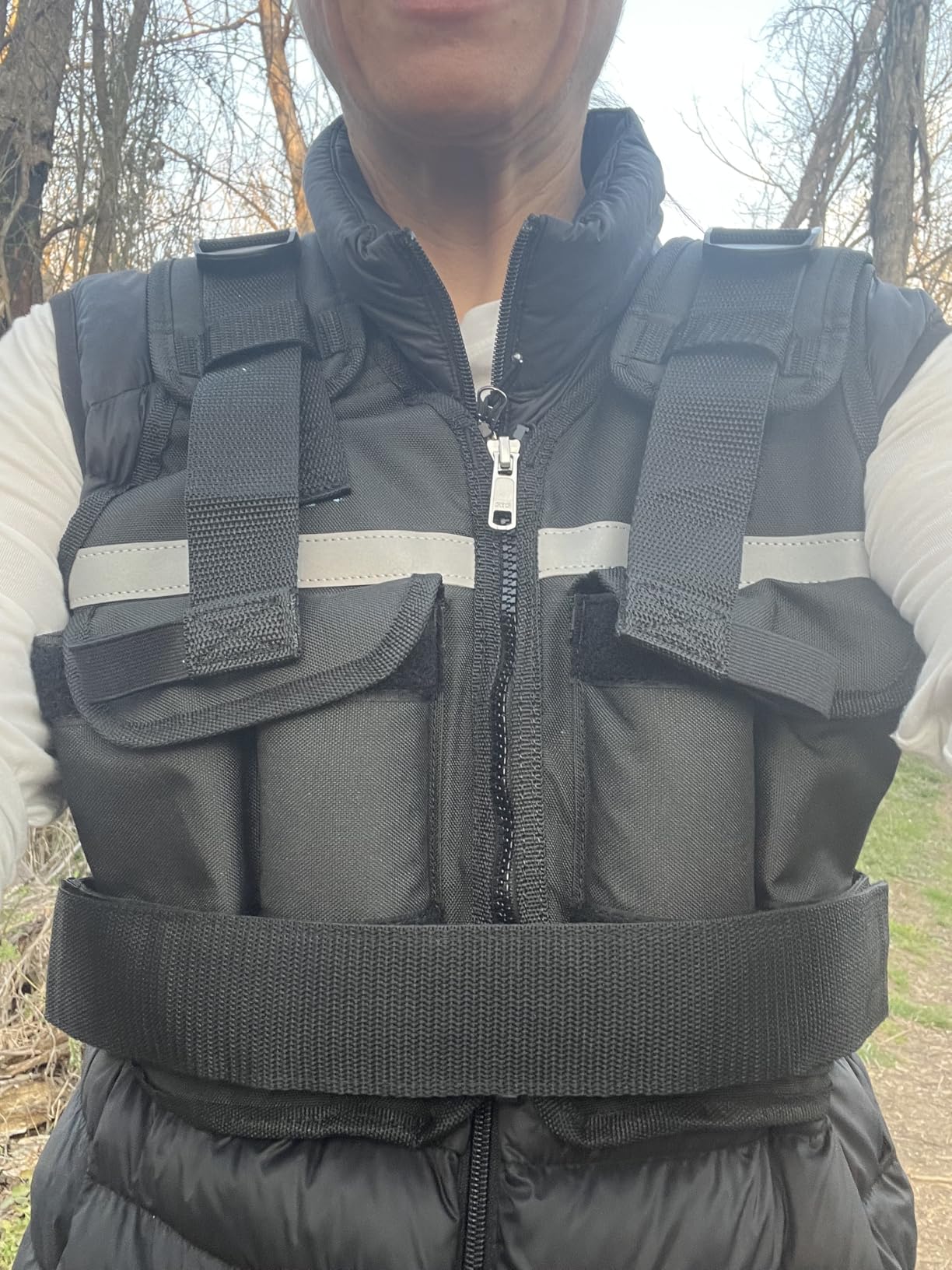 Sportneer Adjustable Weighted Vest Weights: 2-18 lbs/2-42 lbs Washable Weight Vest for Walking, 16 In 1 Fast Adjust Rucking Vest for Women and Men customer photo 2