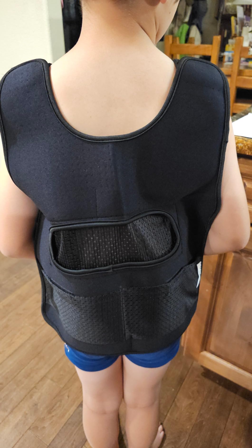 Weighted Vest for Kids - Compression Vest for Children with Sensory Issues, Autism, ADHD - Adjustable Kids Weighted Vest Includes 6 Removable Weights (Medium, Ages 5 to 9) customer photo 2