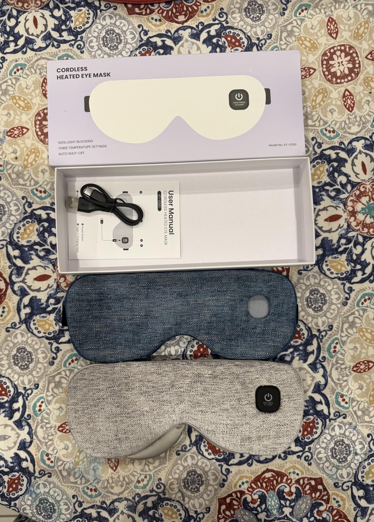 Heated Eye Mask - Cordless Eye Mask for Dry Eyes, FSA-HSA Eligible, Eye Relief, Improved Sleep, Washable Eye Heating pad for Travel and with Replaceable Shell customer photo 2